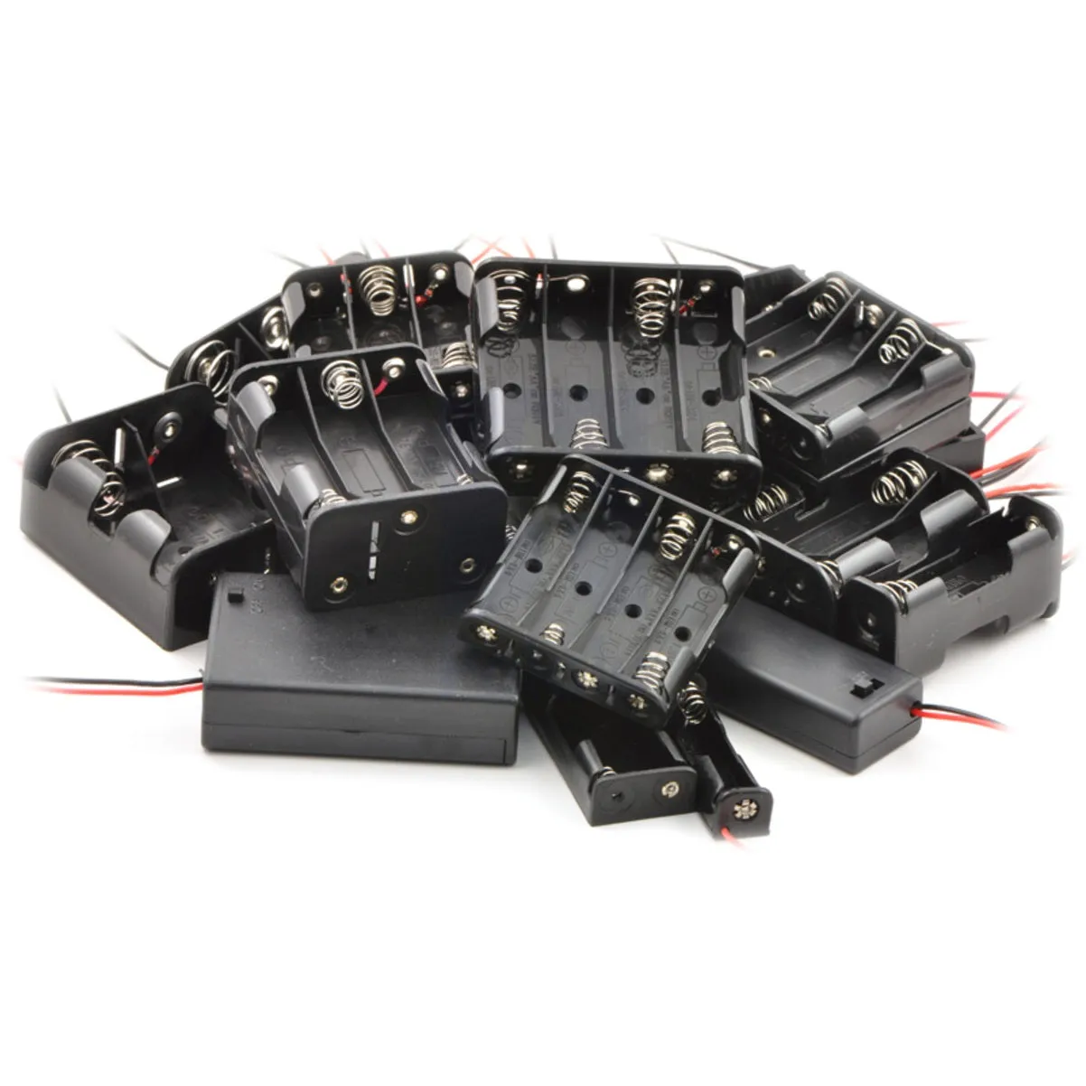 18650 Battery In-Series Lithium Cell Holder Open Case with Wire