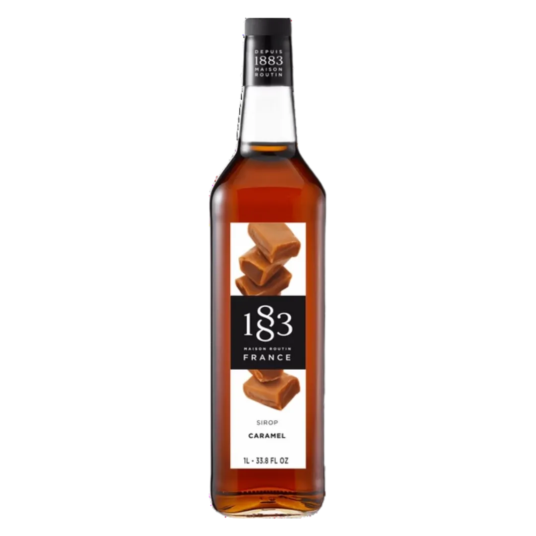 1883 Caramel Syrup 1L Glass Bottle
