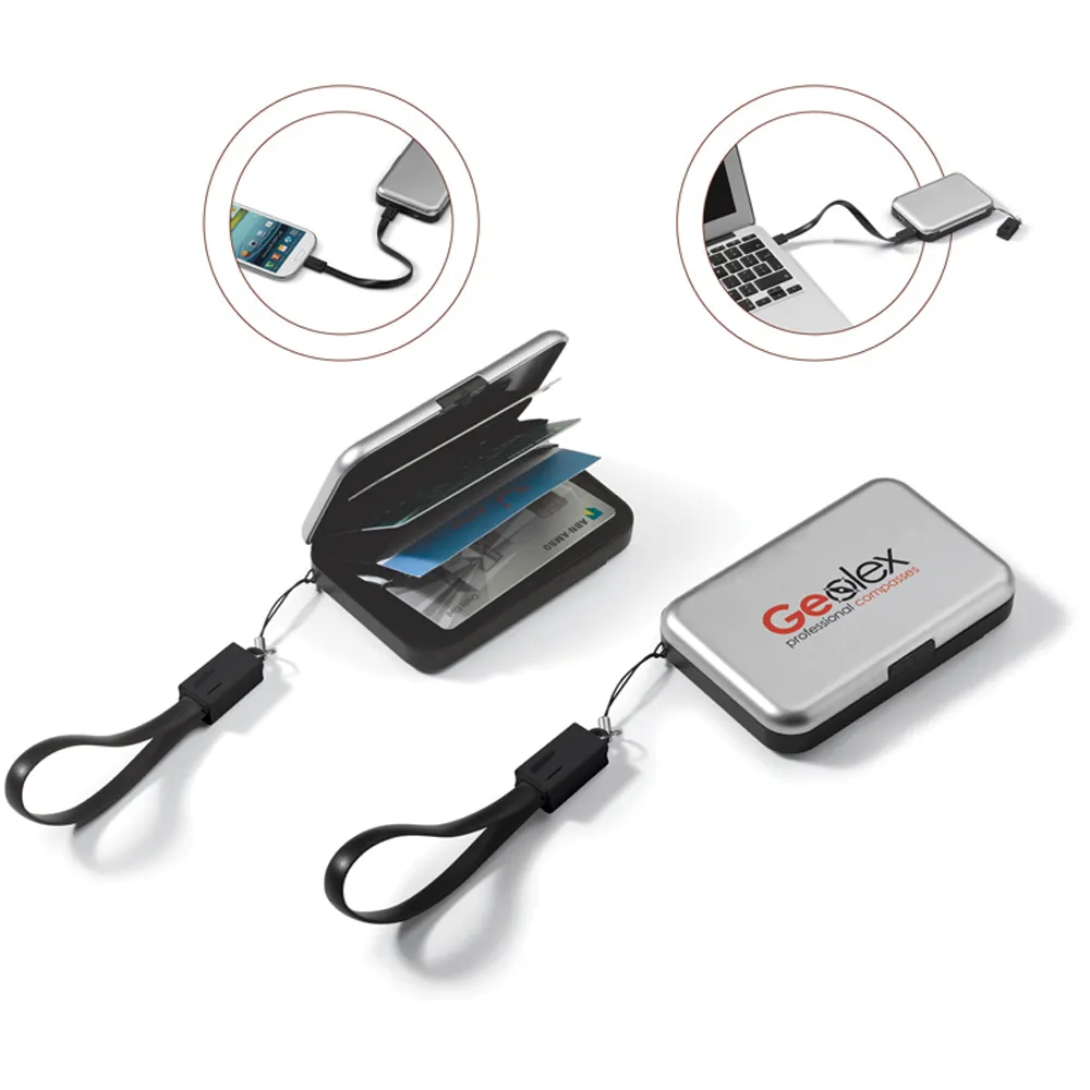 2600mAh Power Bank with Card Holder