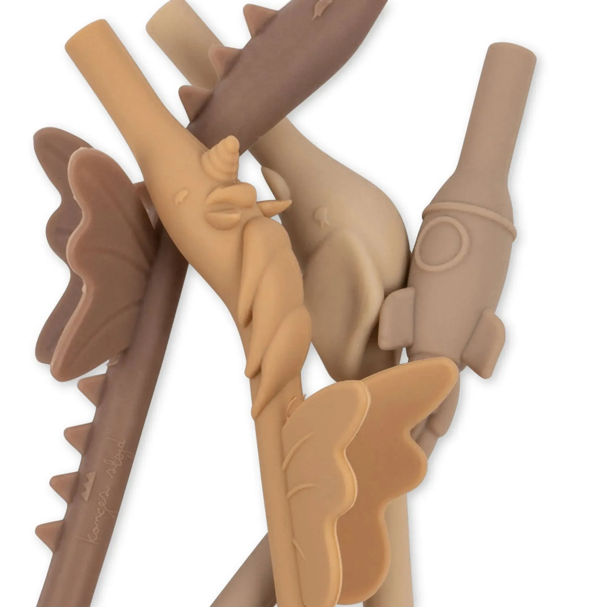 4 Pack Silicone Straw - Hortensia Mix