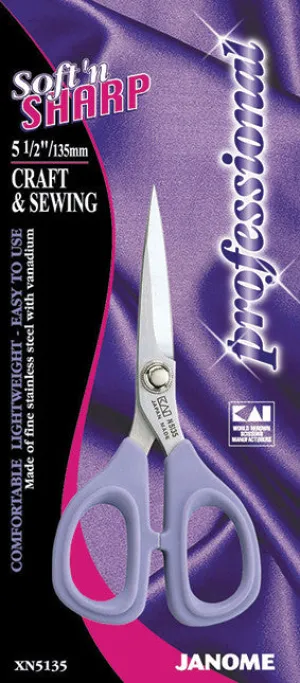 5-5 Inch Softn-sharp Professional Craft Sewing Scissors