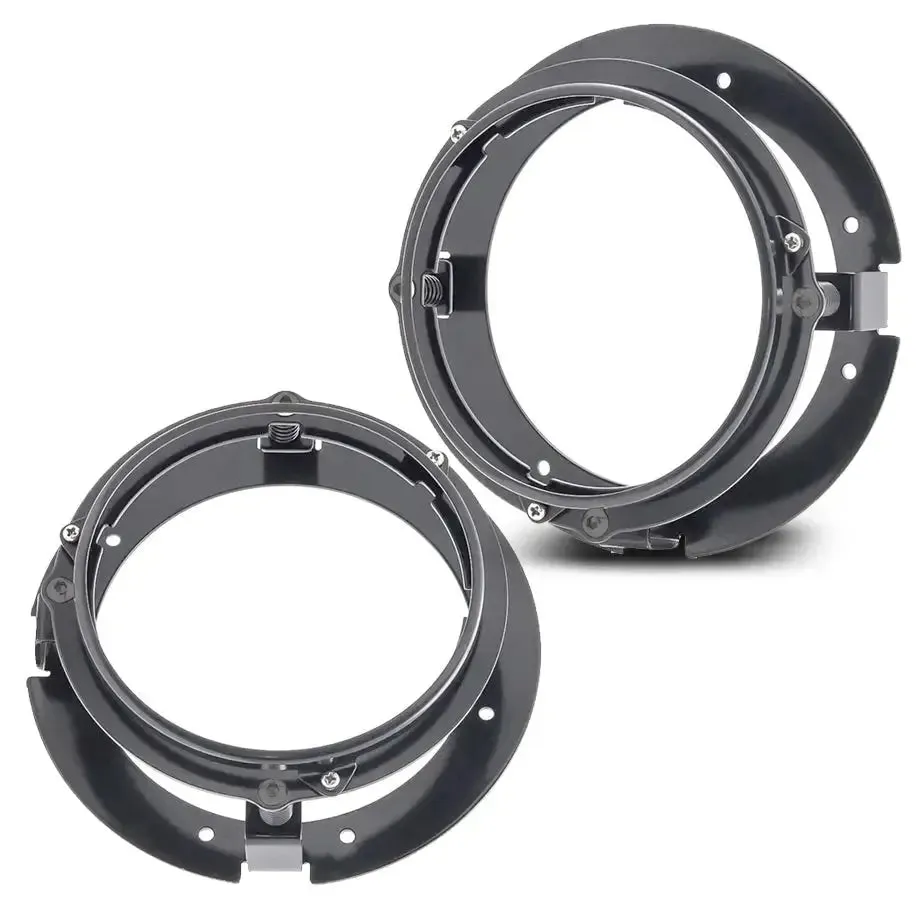 5.7 Inch Universal Jeep Style LED Headlights Plus Mounting Bracket (4-Piece)