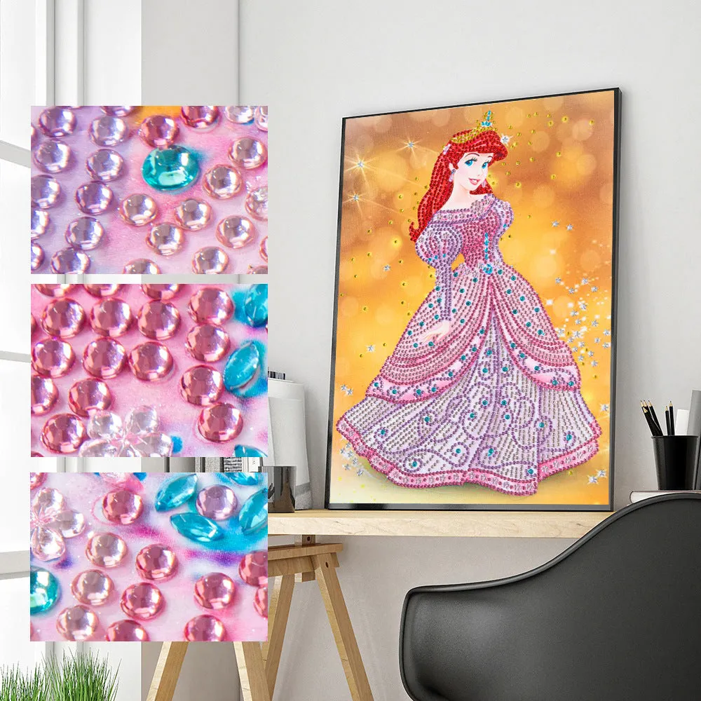 5D DIY-Shaped-Shaped Drill- Beauty Fairy Characters30*40CM