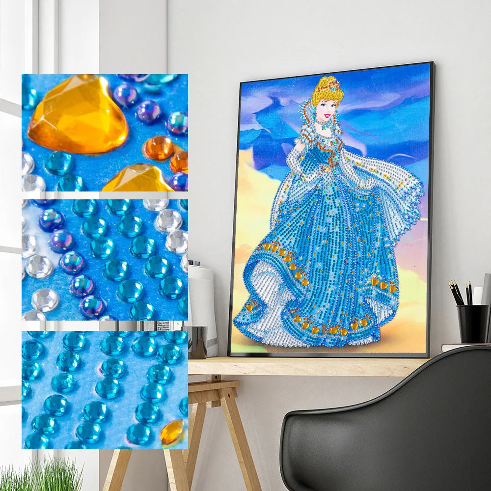 5D DIY-Shaped-Shaped Drill- Beauty Fairy Characters30*40CM