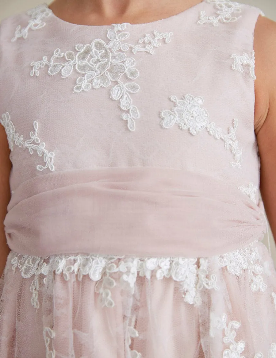 Abel & Lula Embroidered Tulle Dress