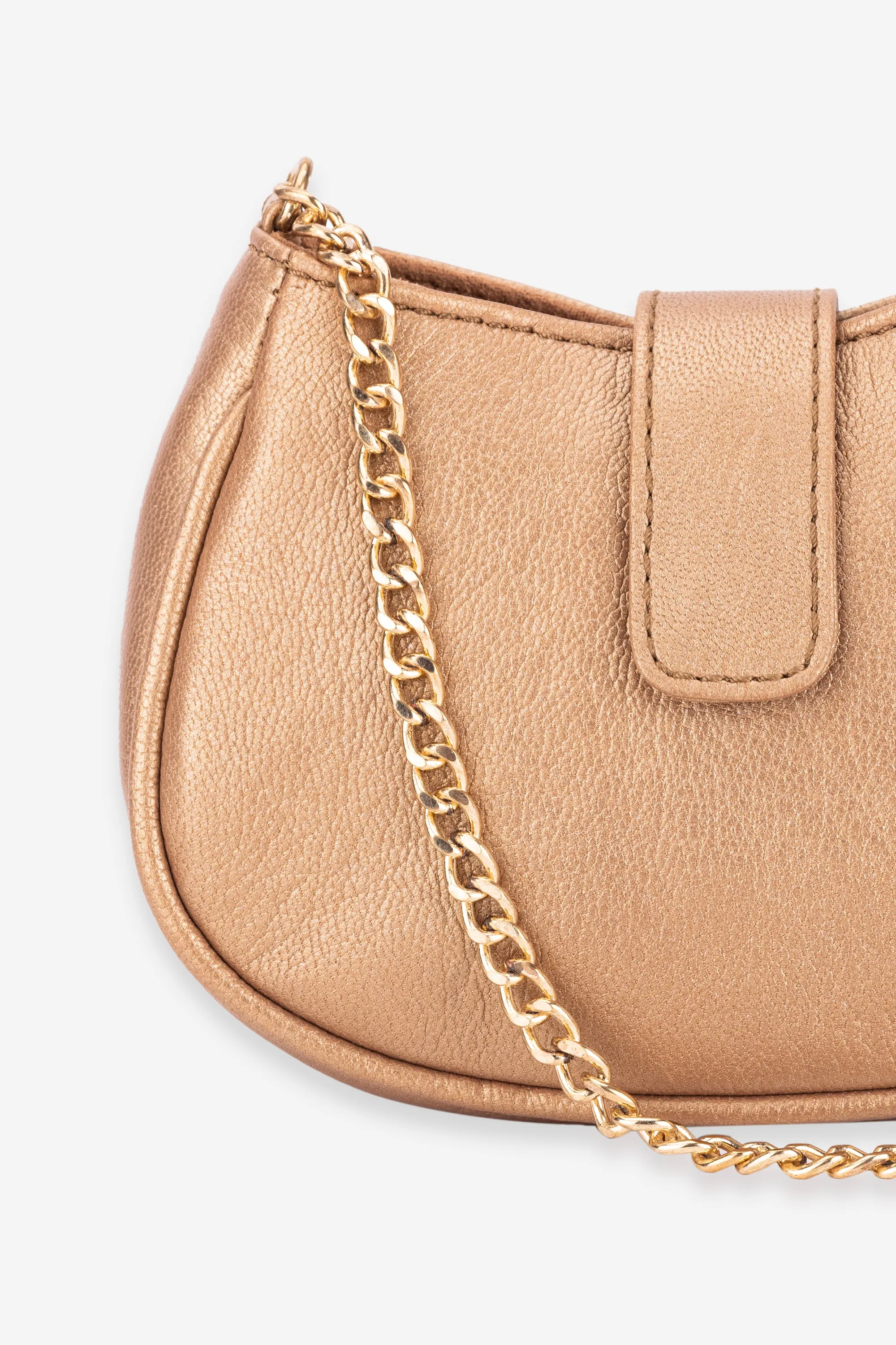 Abelardo Gibbous Gold Mini Shoulder Bag