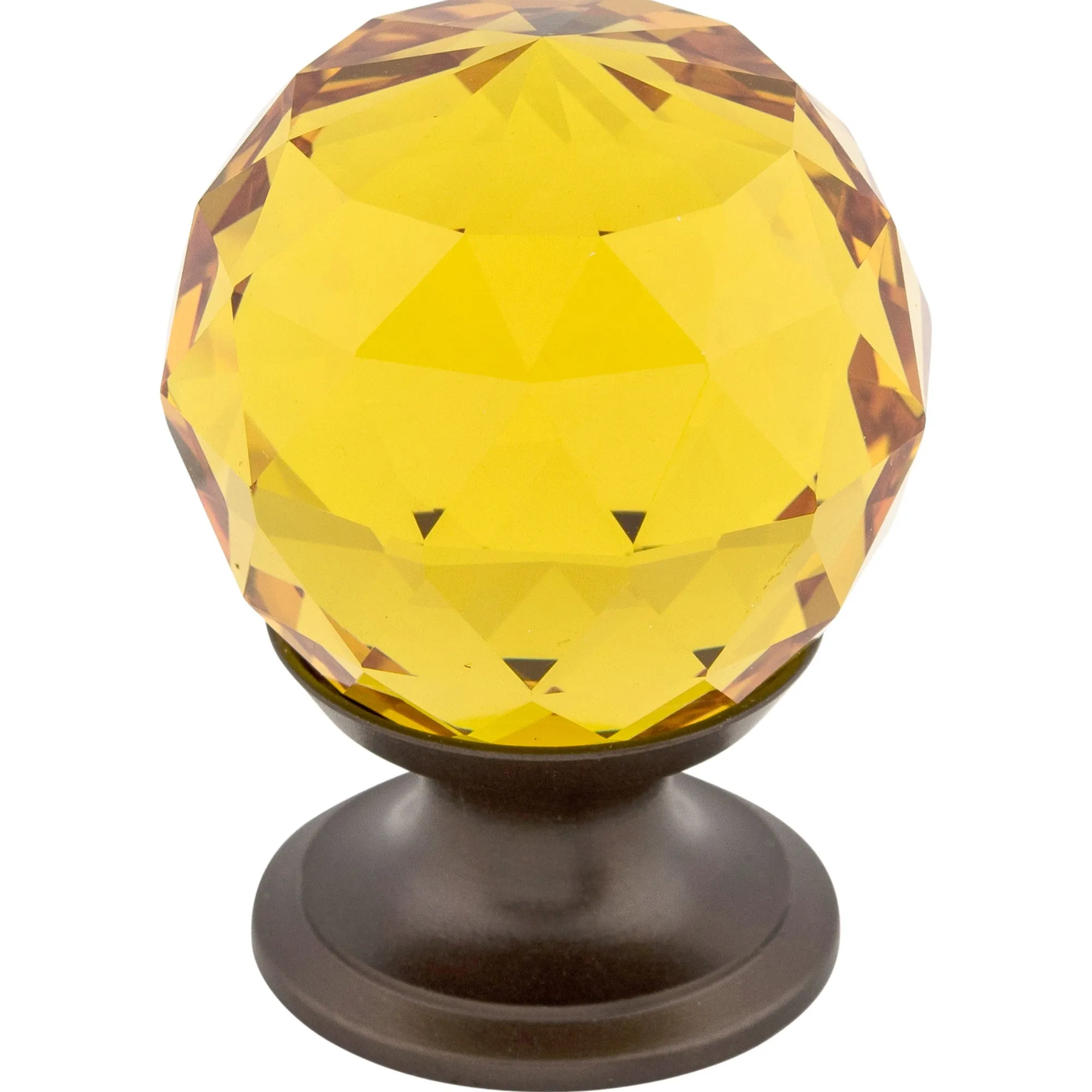 Amber Crystal Knob