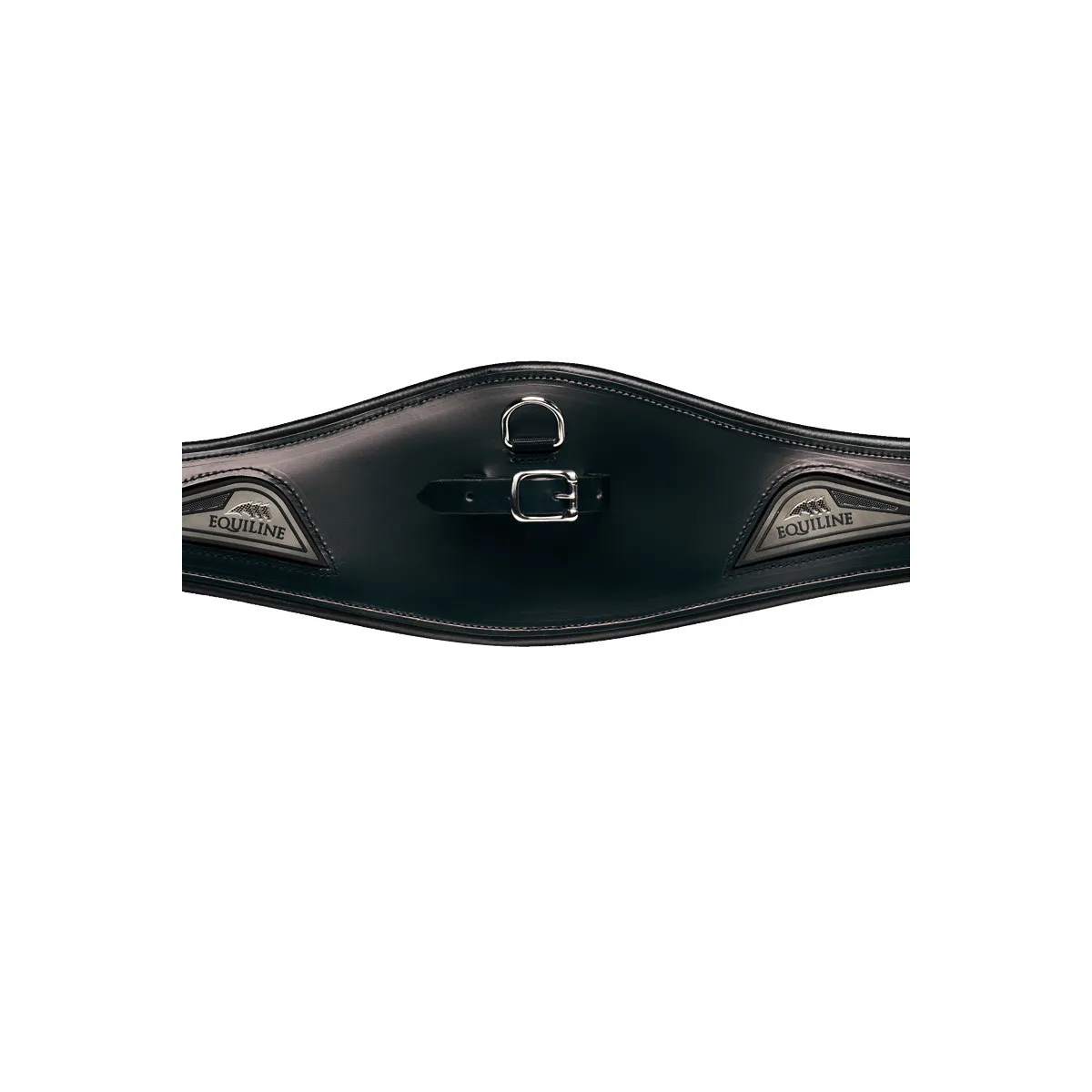 ANATOMICALLY SHAPED JUMP GIRTH BY EQUILINE COL. BLACK