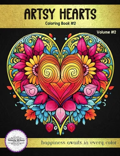 Artsy Hearts Coloring Book Volume #2