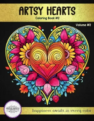 Artsy Hearts Coloring Book Volume #2