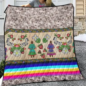 Aunties Gifts Lightweight & Breathable Quilt With Edge-wrapping Strips