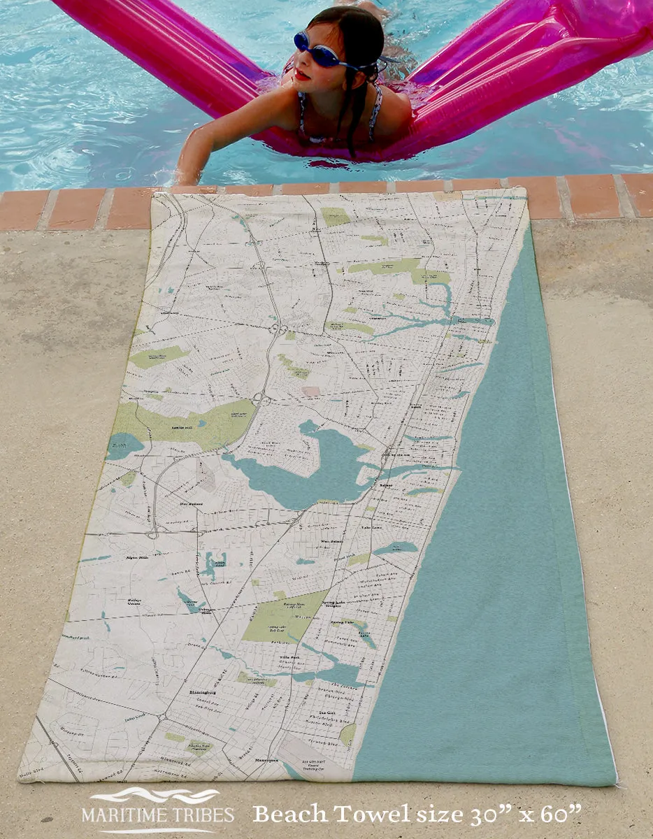 Avon-by-the-Sea Sea glass Quick Dry Towel