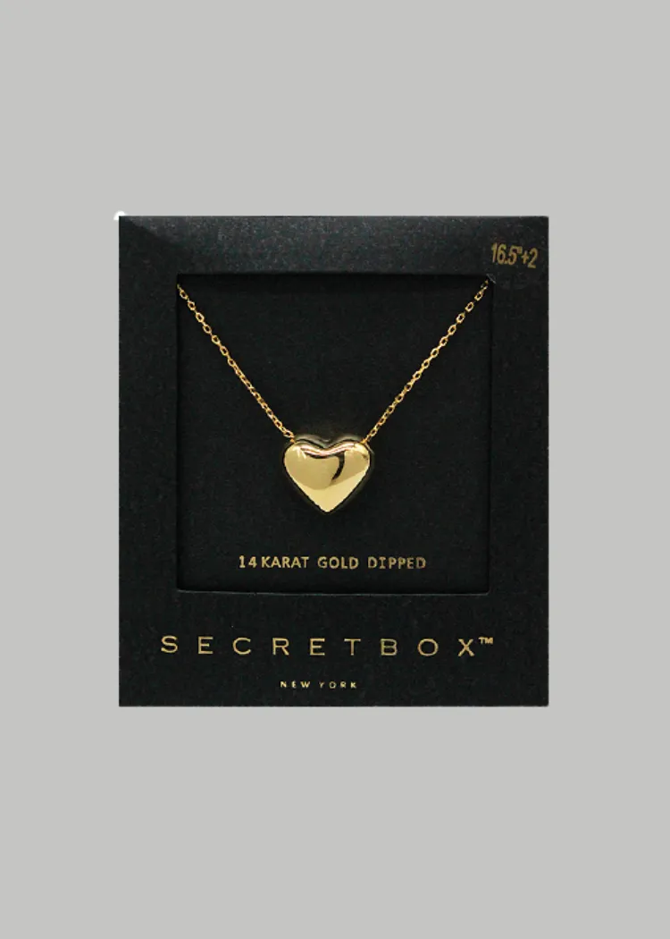 Ayla Heart Pendant Necklace-Gold