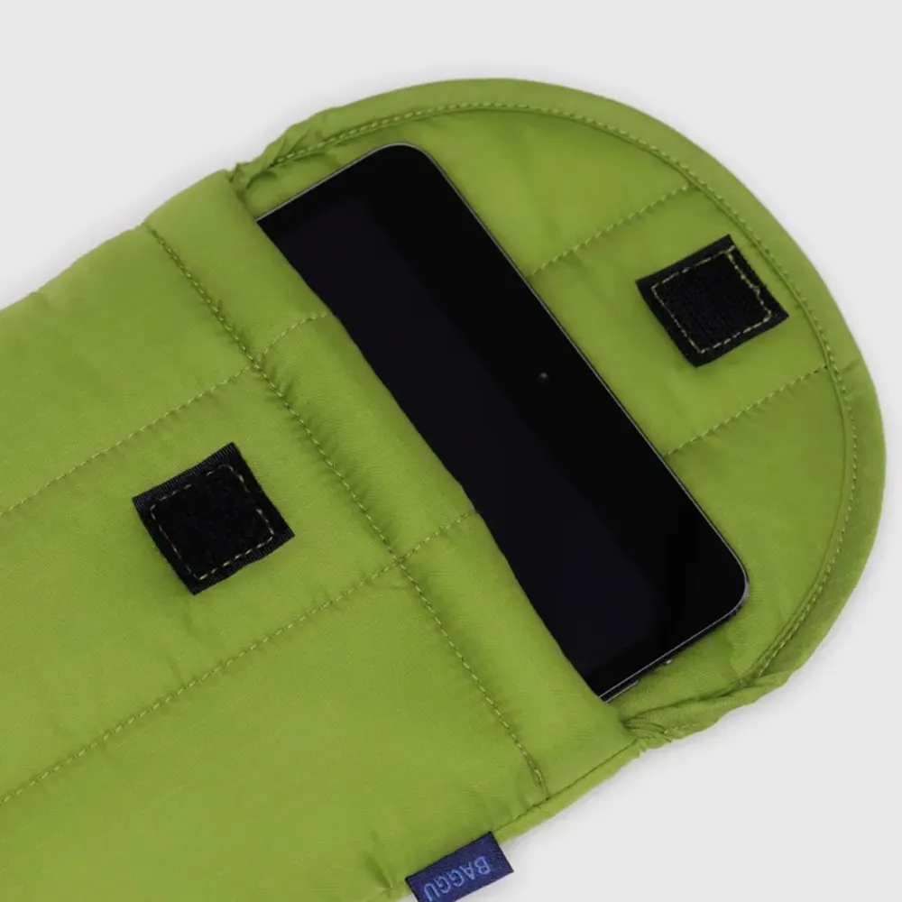 Baggu Puffy Tablet Sleeve 8 inch Green Juice