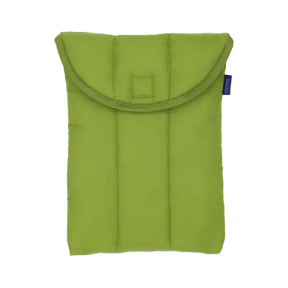 Baggu Puffy Tablet Sleeve 8 inch Green Juice
