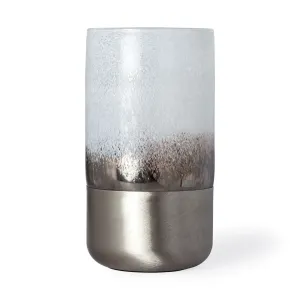 Baltic II Large White Brushed Silver Metal Bottom