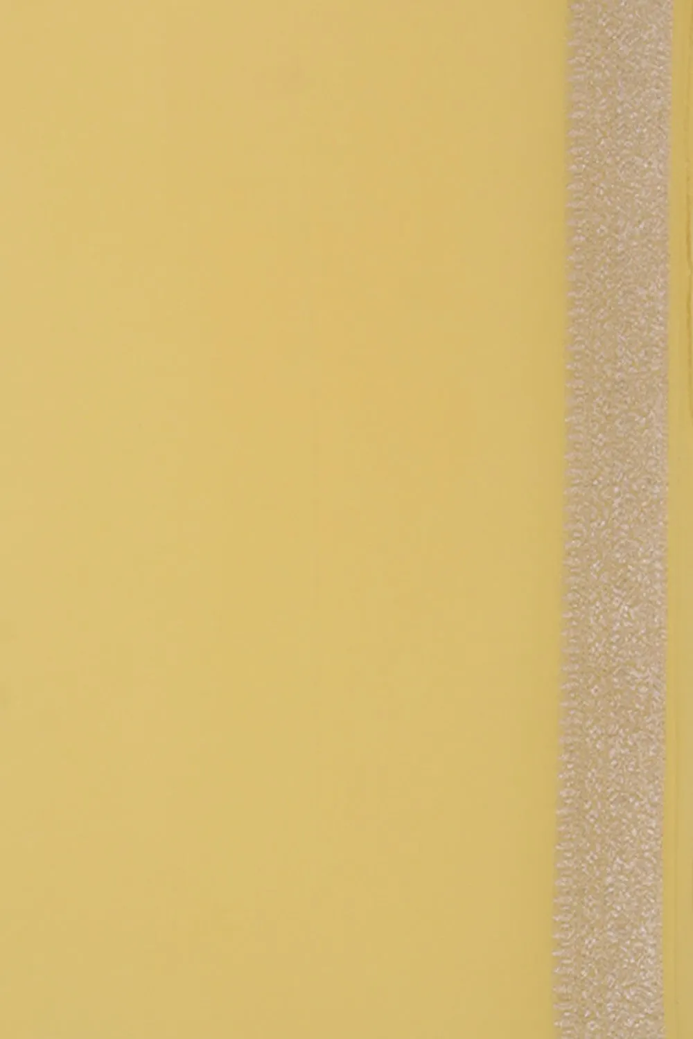 Banarasi Georgette Pale-Yellow Saree