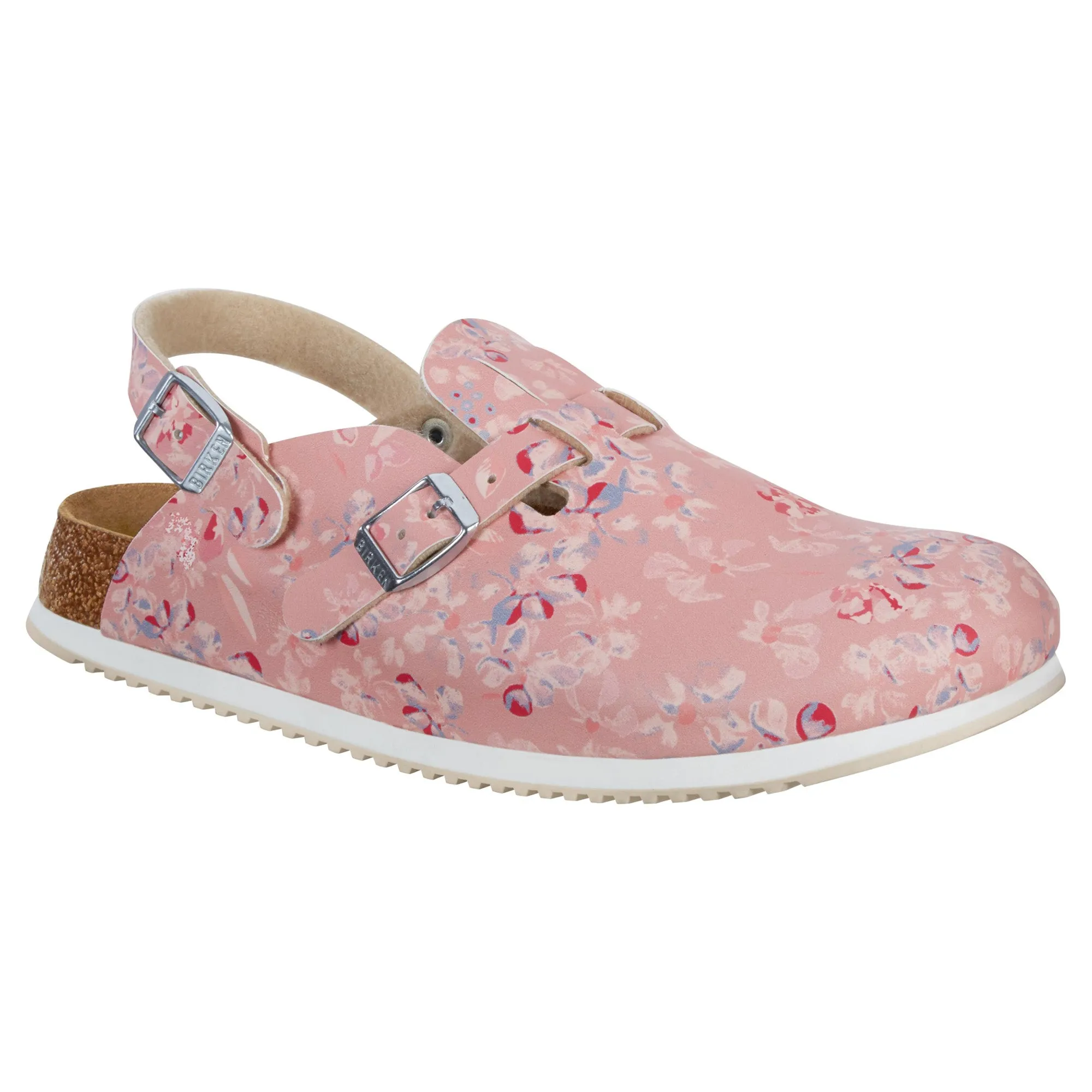Birkenstock Professional Kay Super Grip flower field rose Birko-Flor
