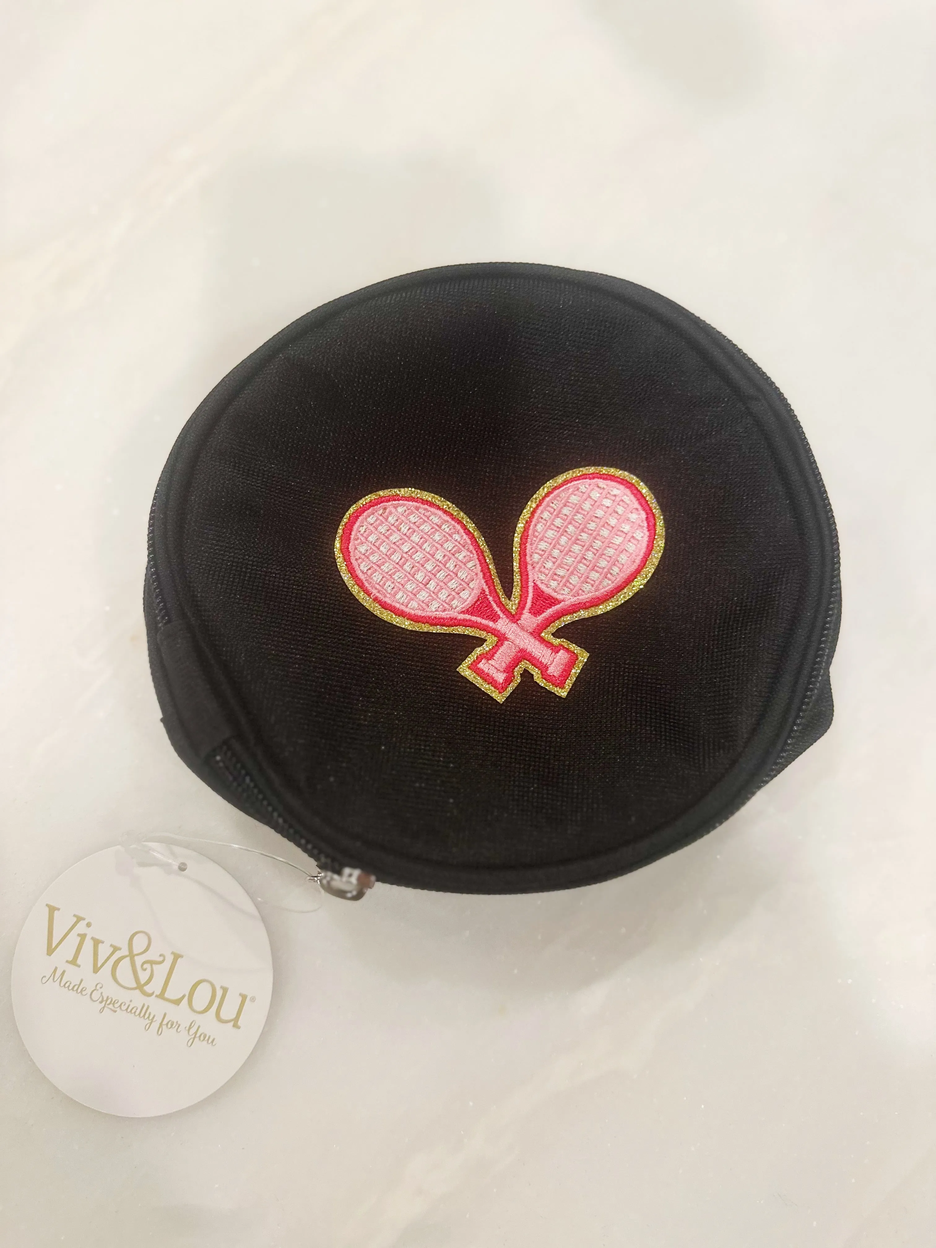 Black / Pink Case w Tennis Sticker