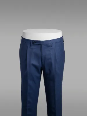Blue lightweight flannel trousers