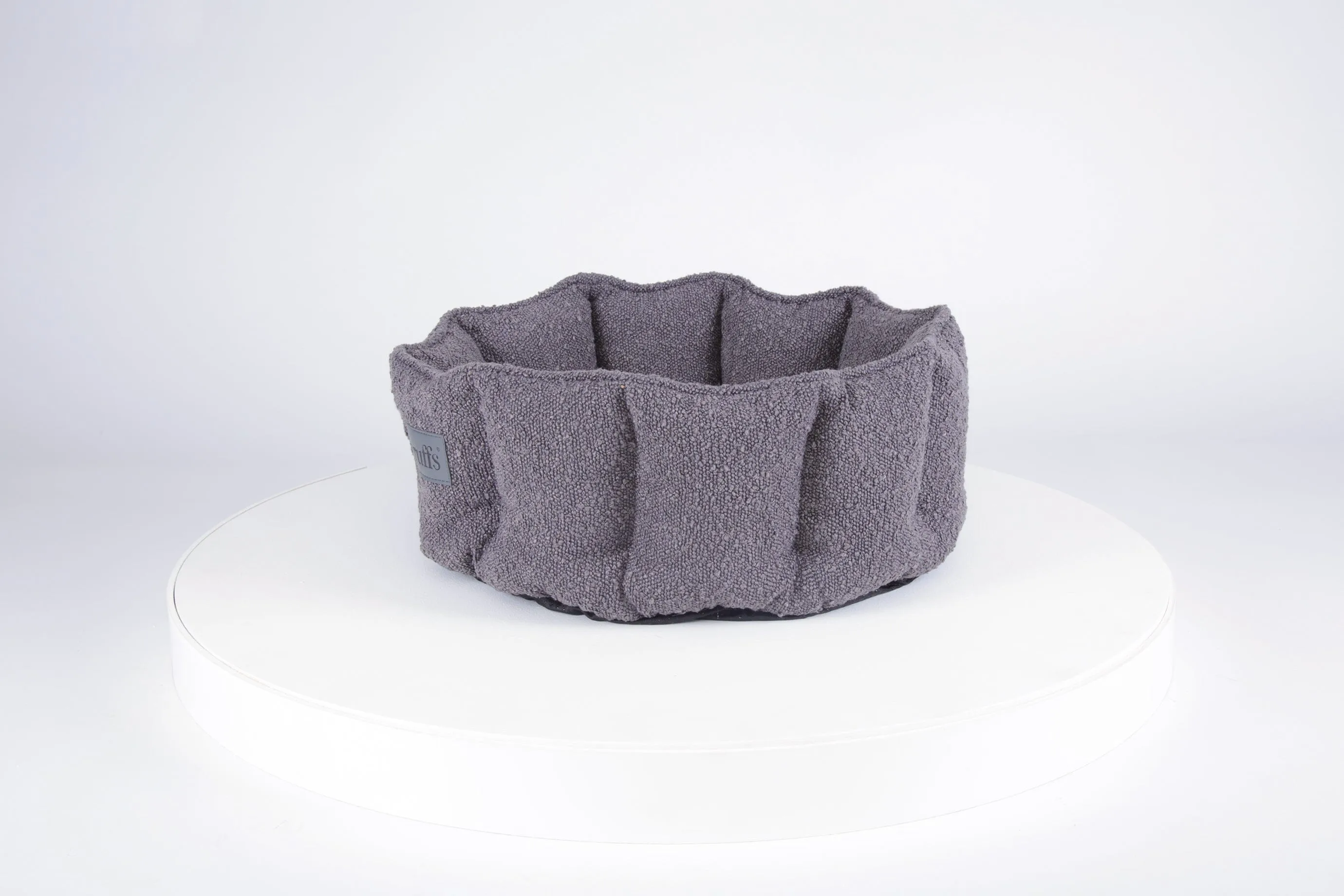 Boucle Cat Bed - Slate Grey