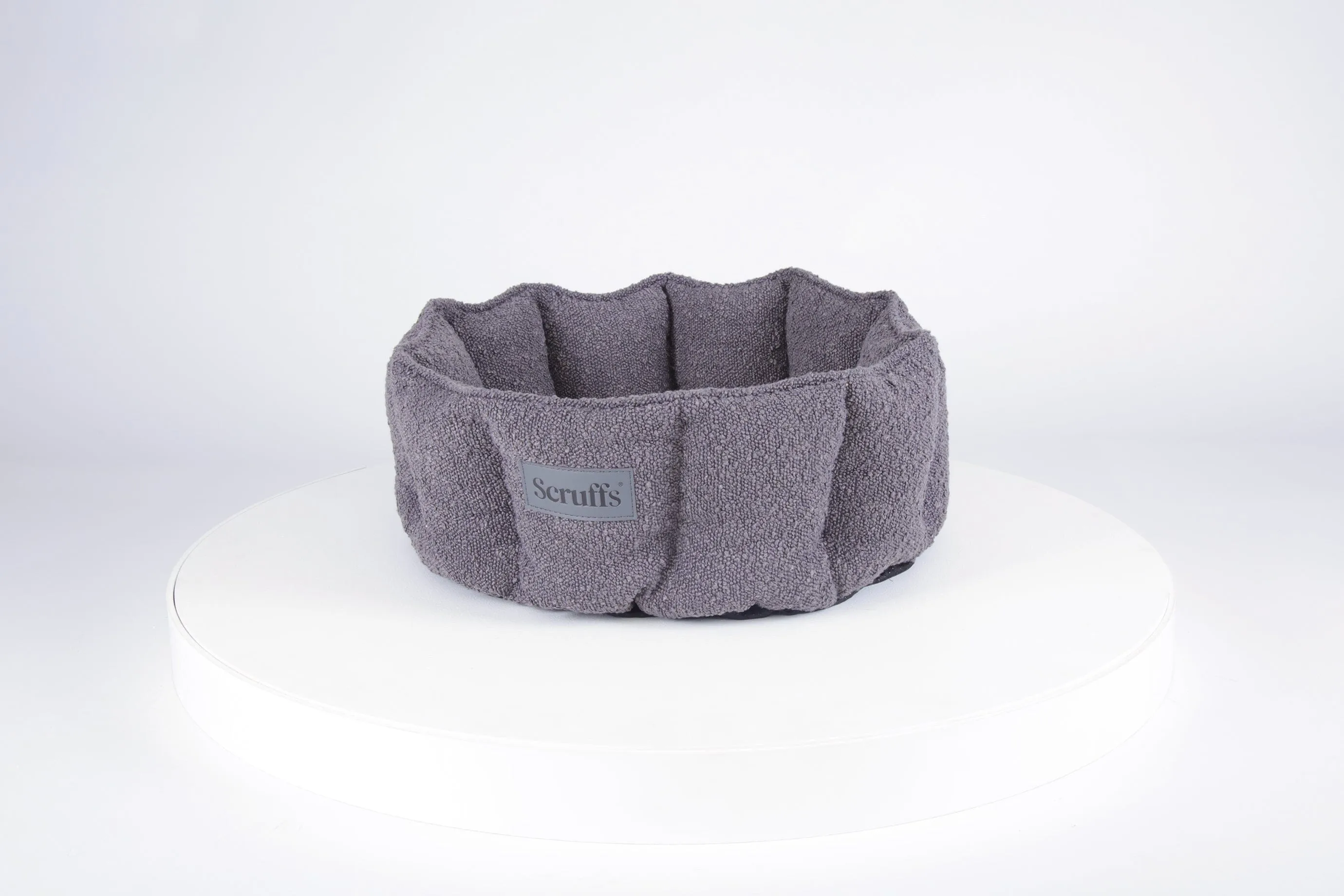 Boucle Cat Bed - Slate Grey