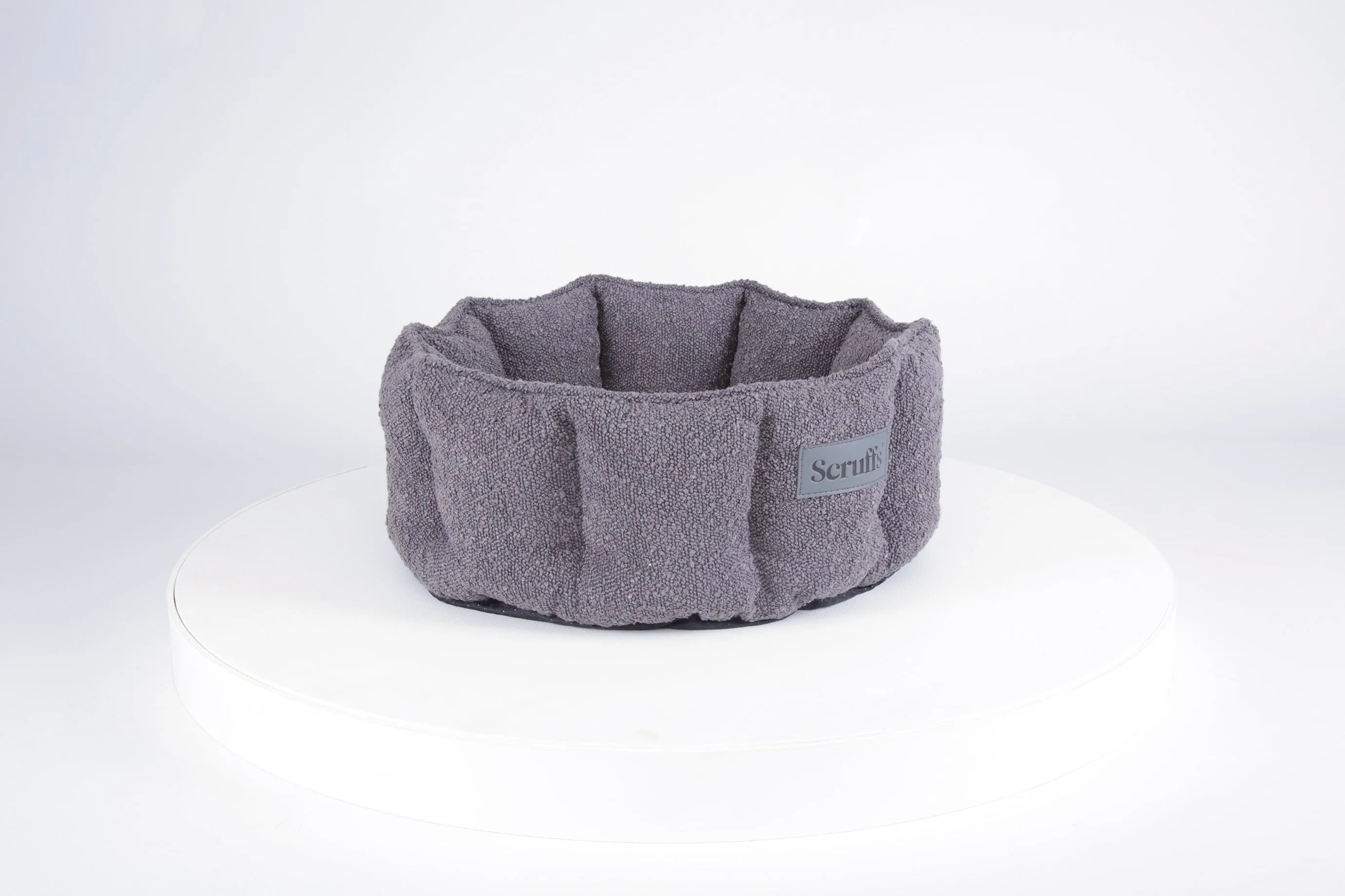 Boucle Cat Bed - Slate Grey