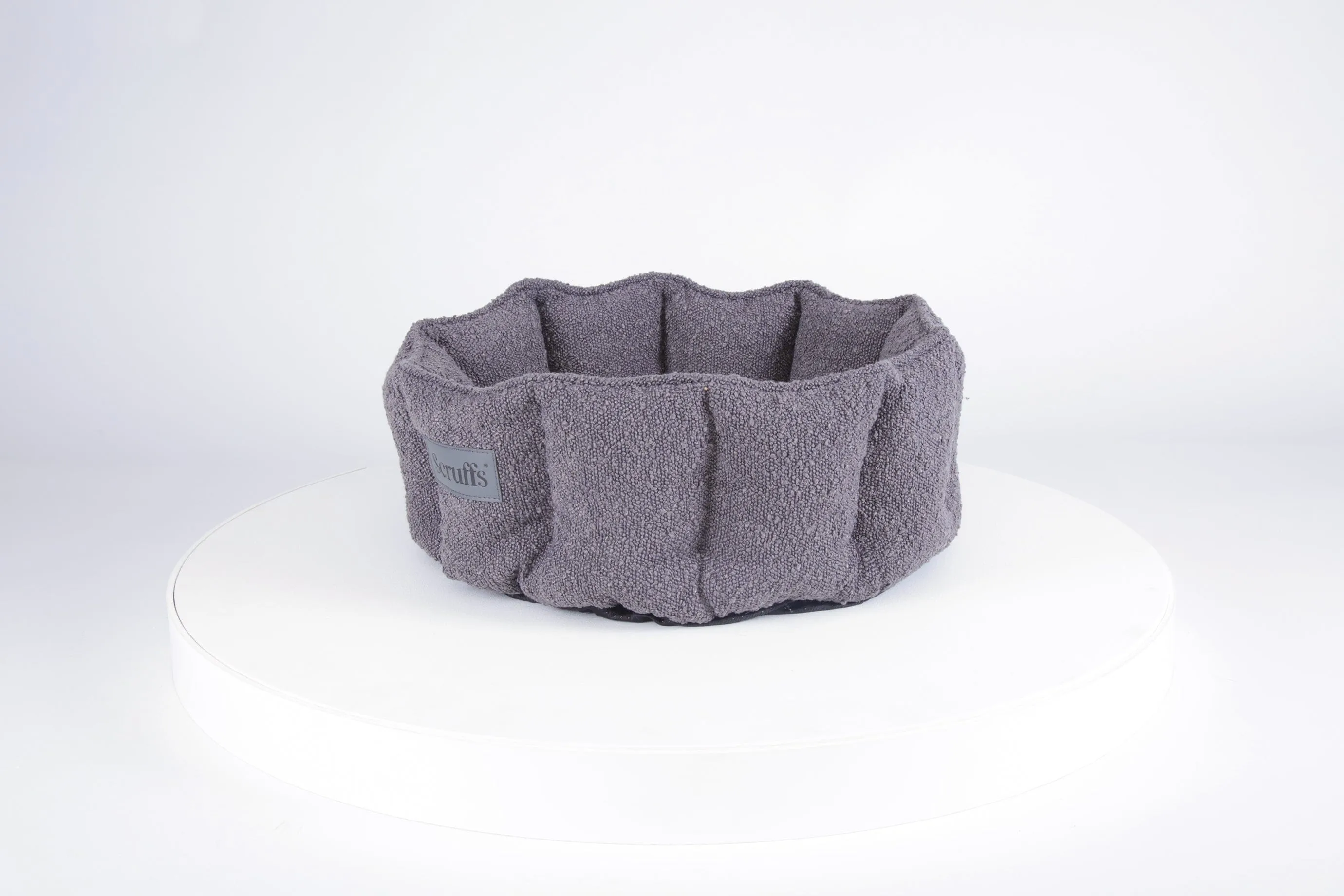 Boucle Cat Bed - Slate Grey