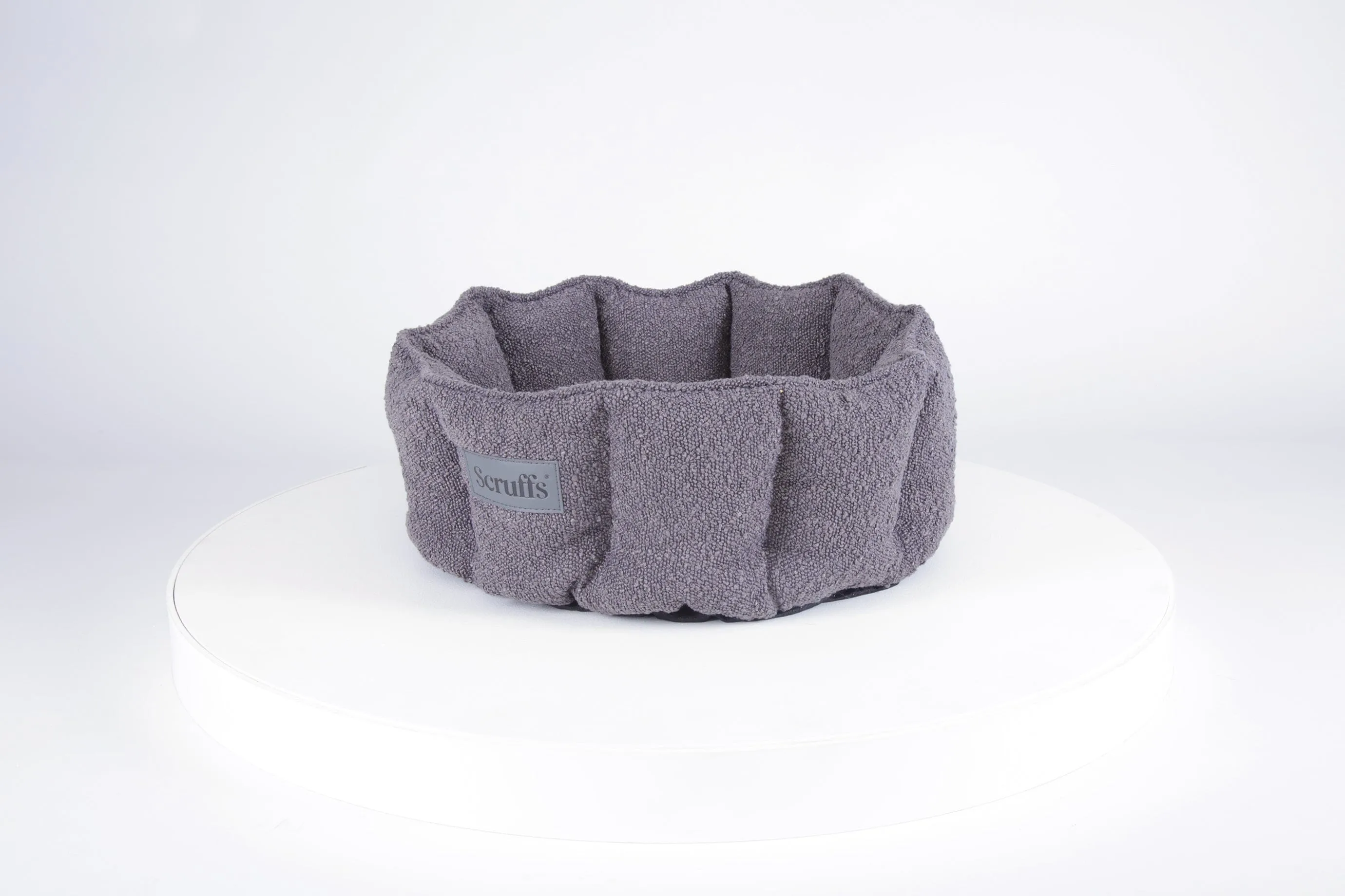 Boucle Cat Bed - Slate Grey