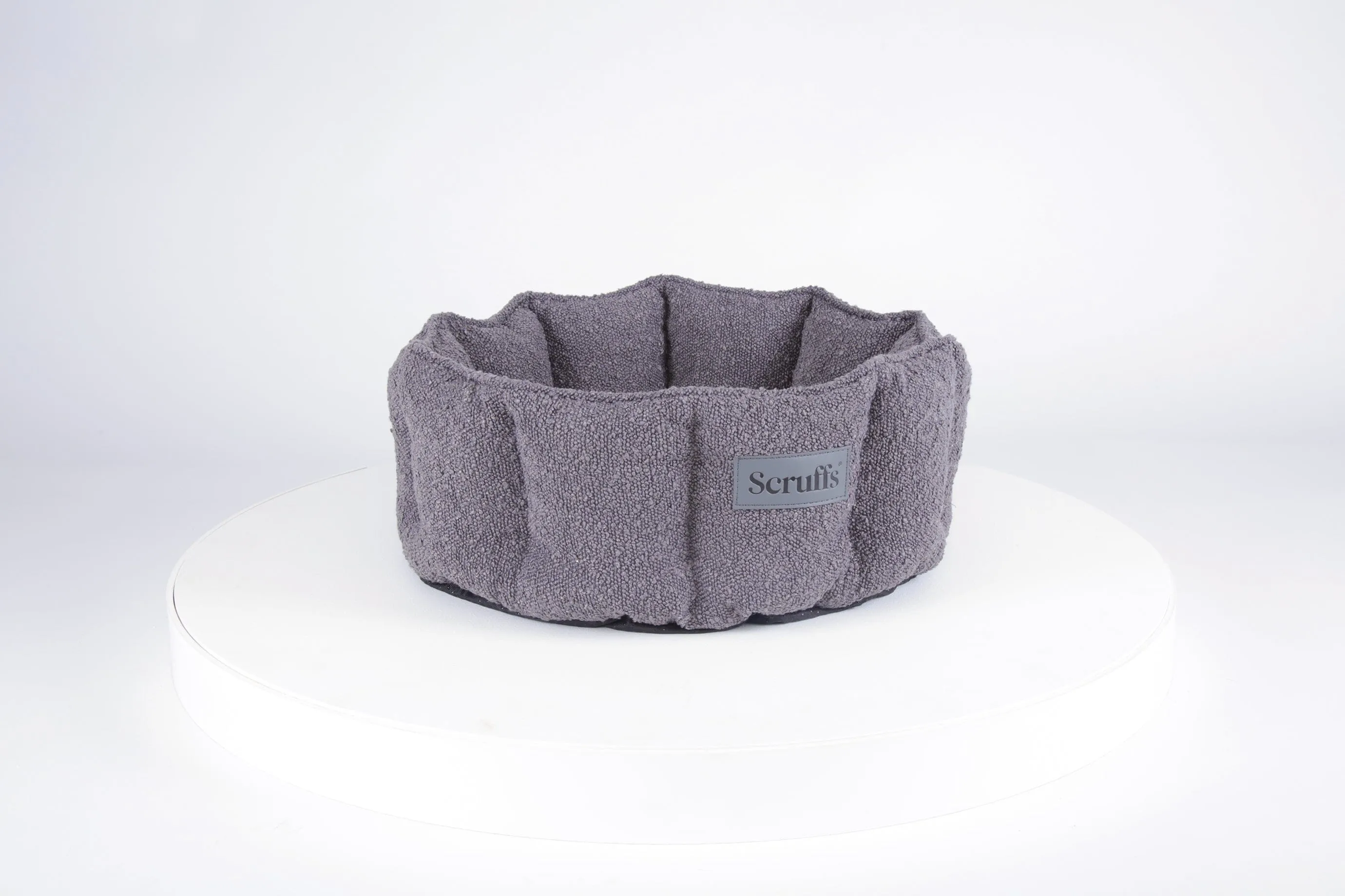 Boucle Cat Bed - Slate Grey