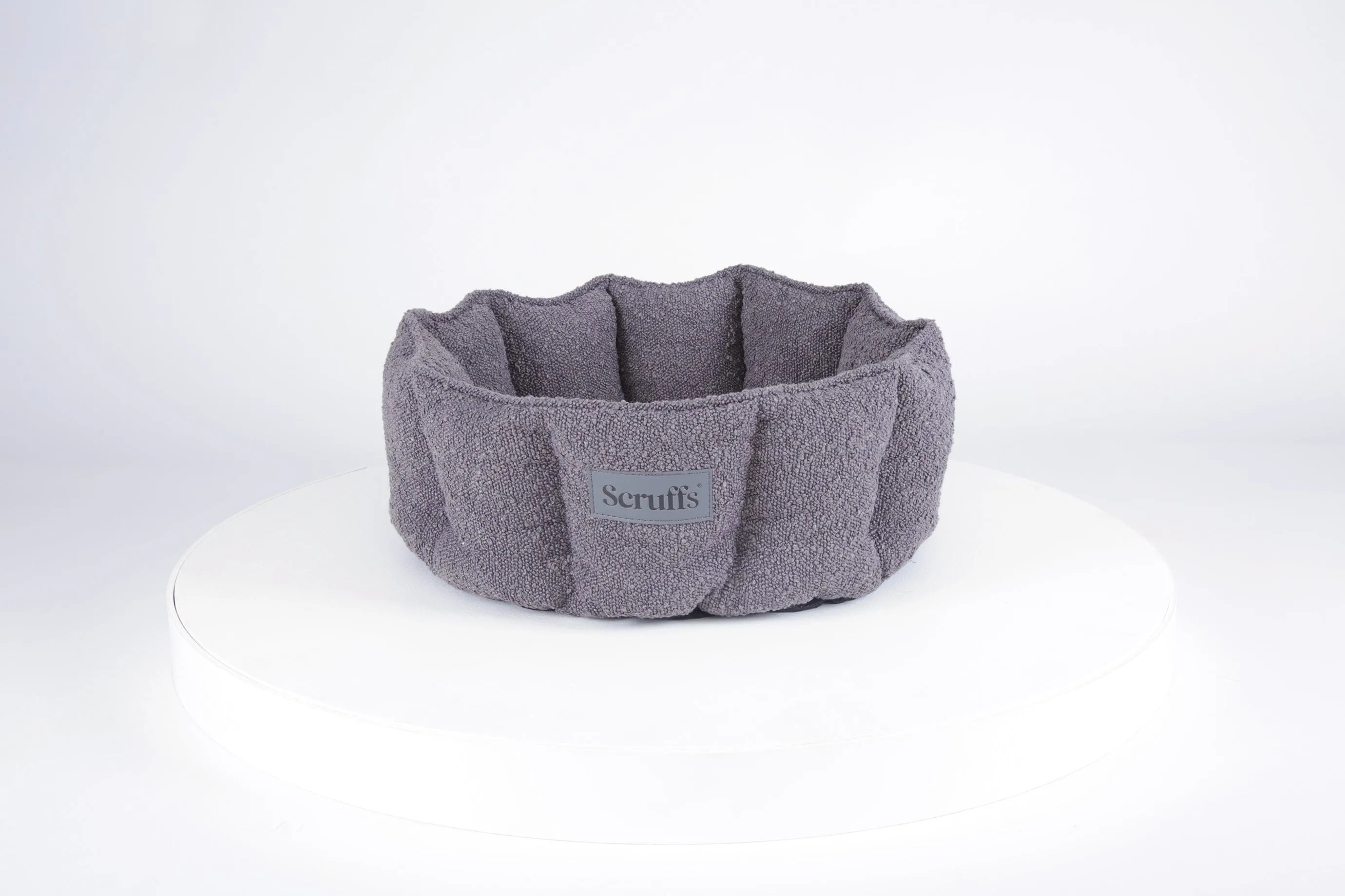 Boucle Cat Bed - Slate Grey