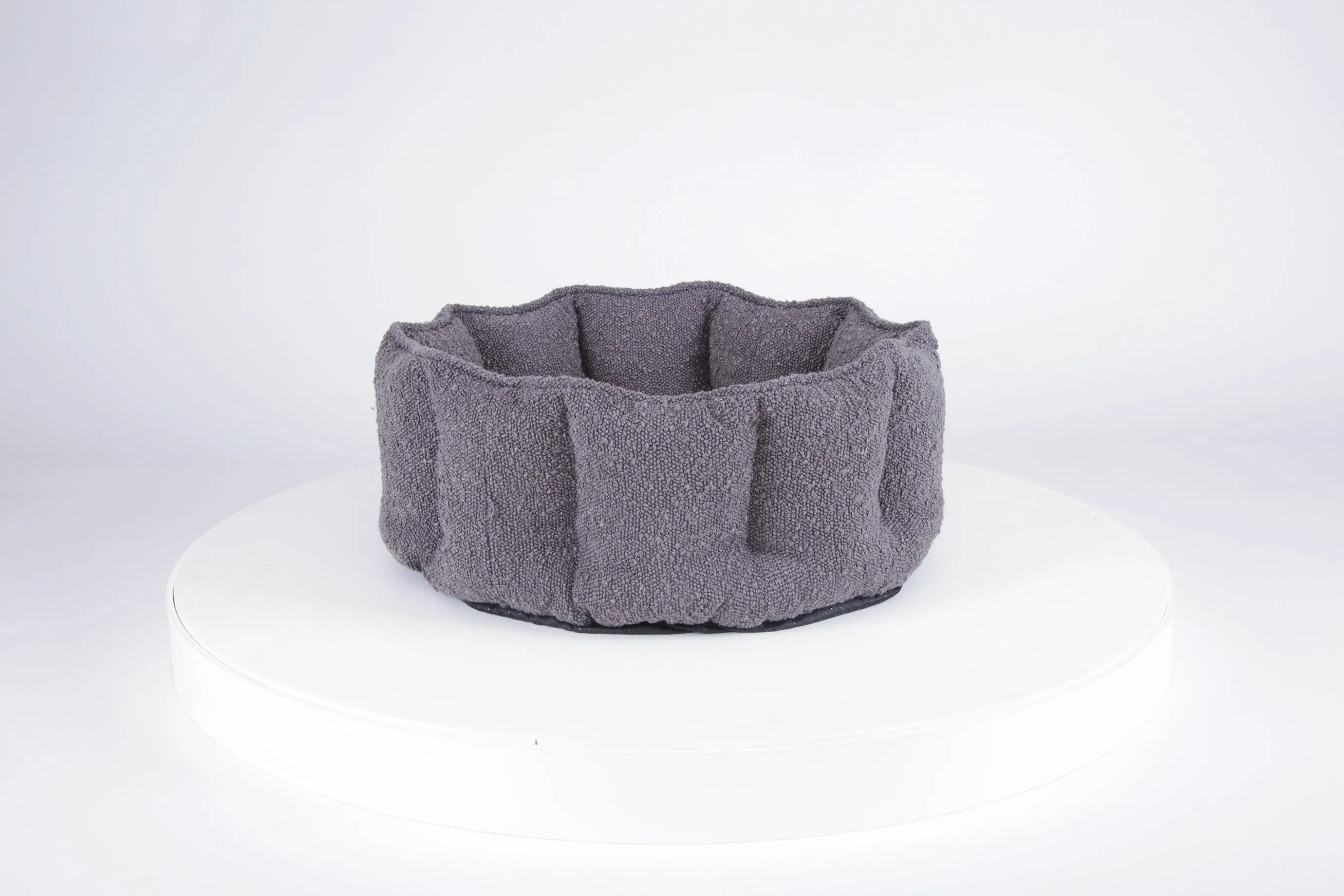 Boucle Cat Bed - Slate Grey