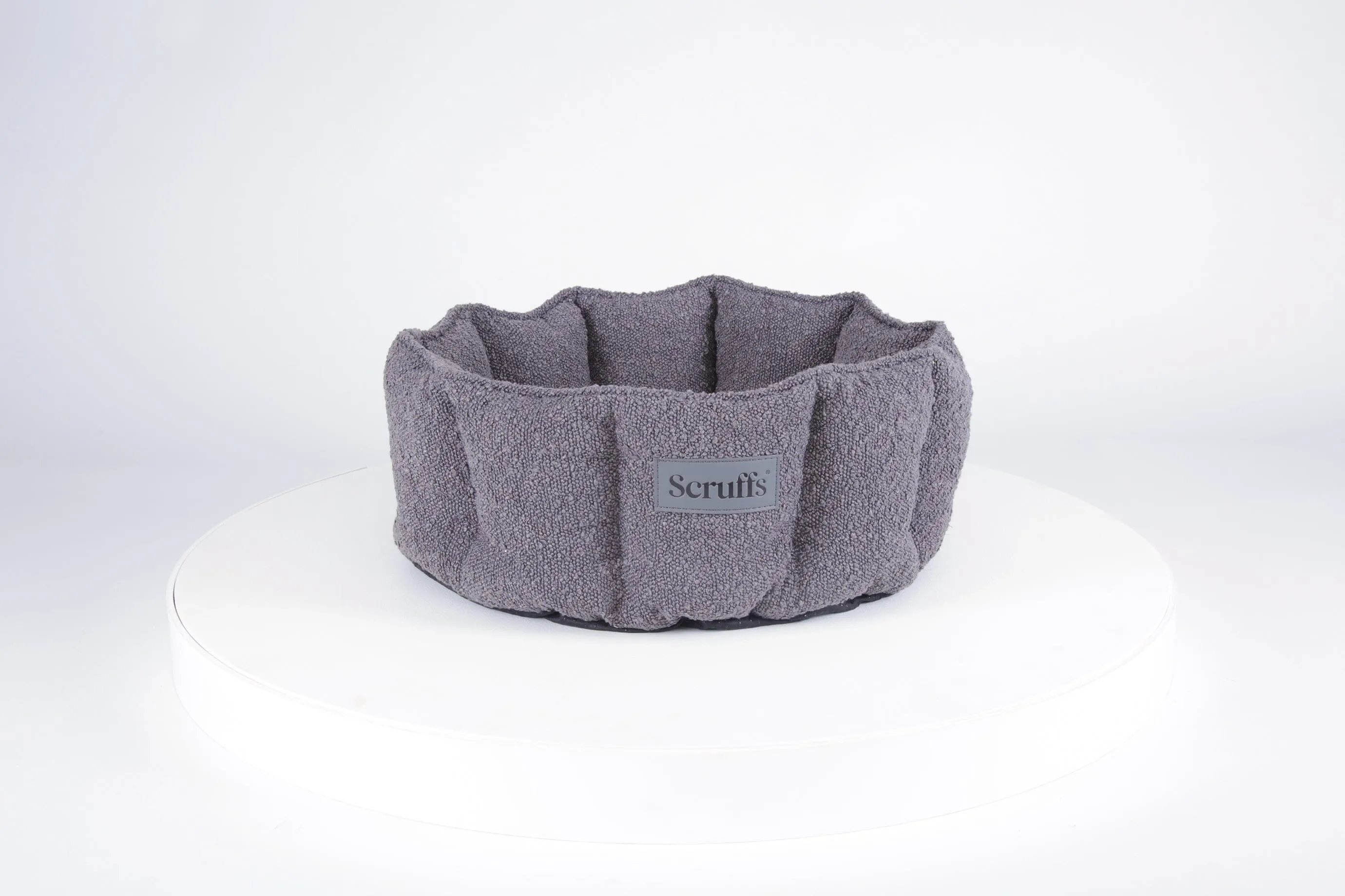 Boucle Cat Bed - Slate Grey
