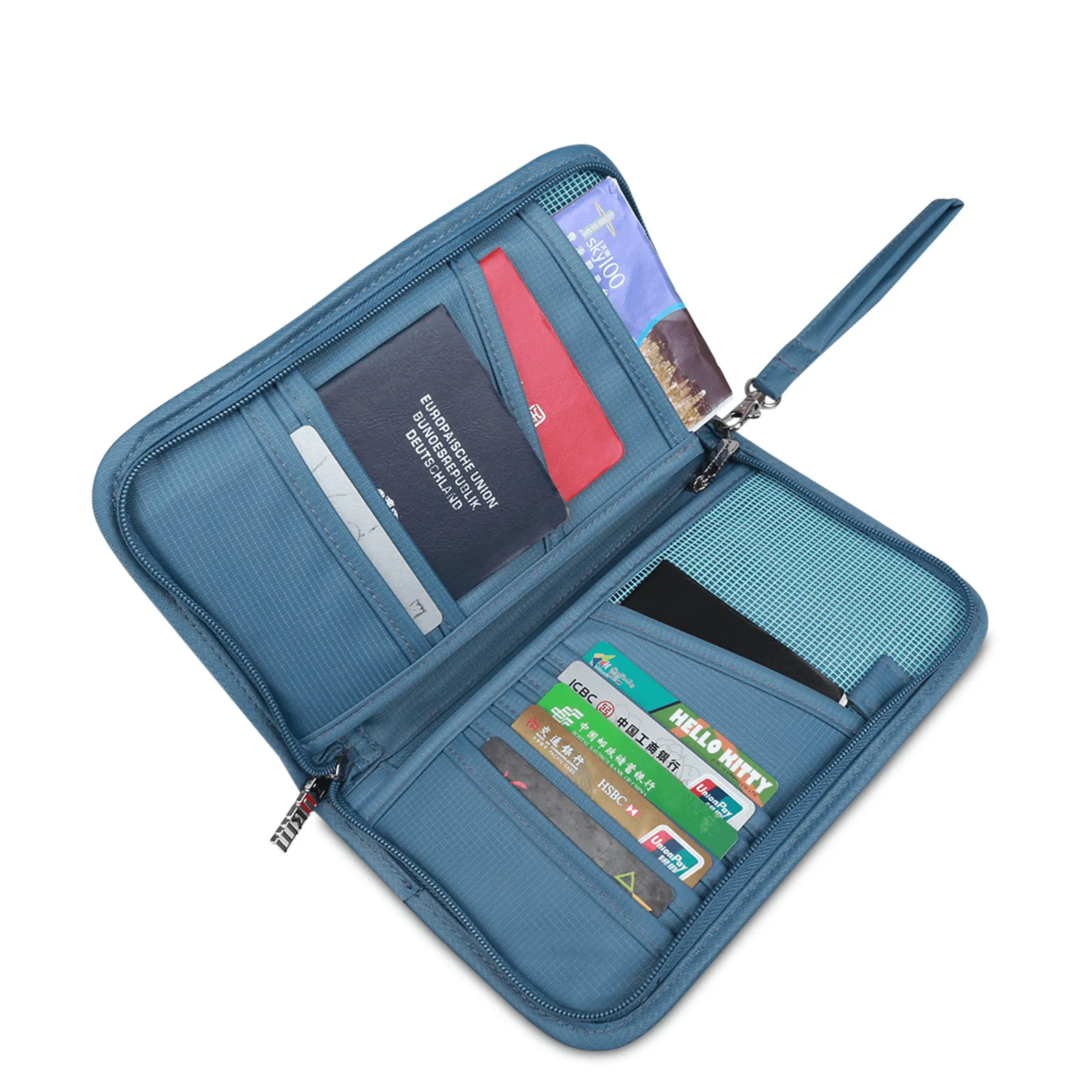 BUBM THZ-SL Travel Passport Holder Documents Organizer Money ID Card Cover Wallet Cash Pouch