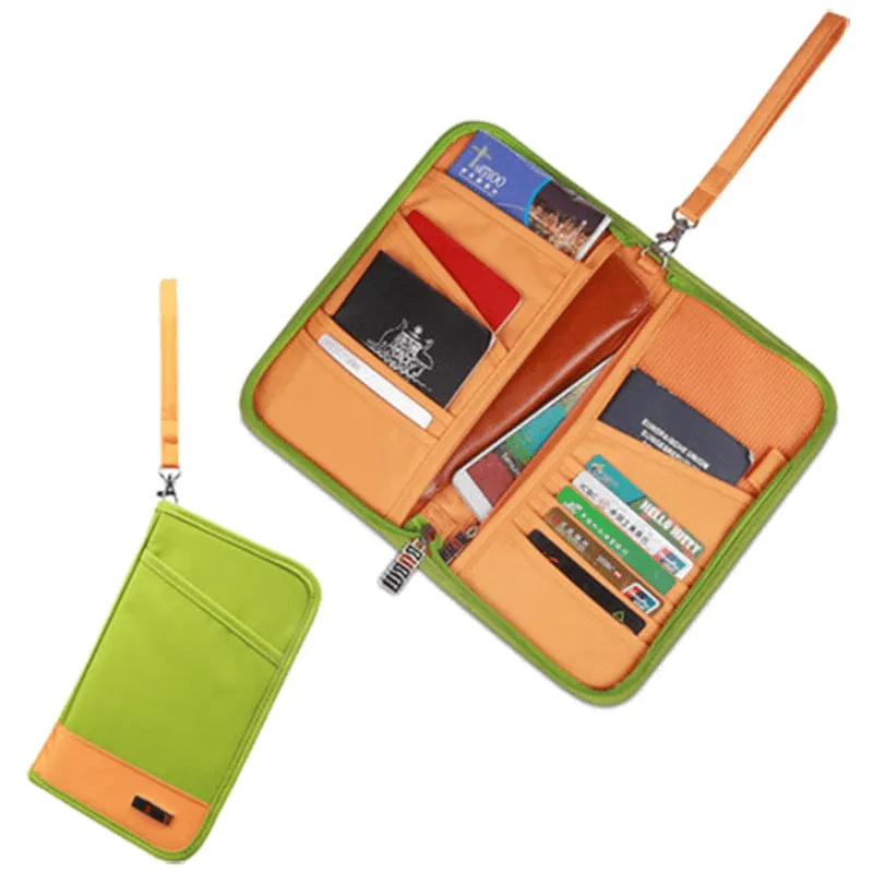 BUBM THZ-SL Travel Passport Holder Documents Organizer Money ID Card Cover Wallet Cash Pouch