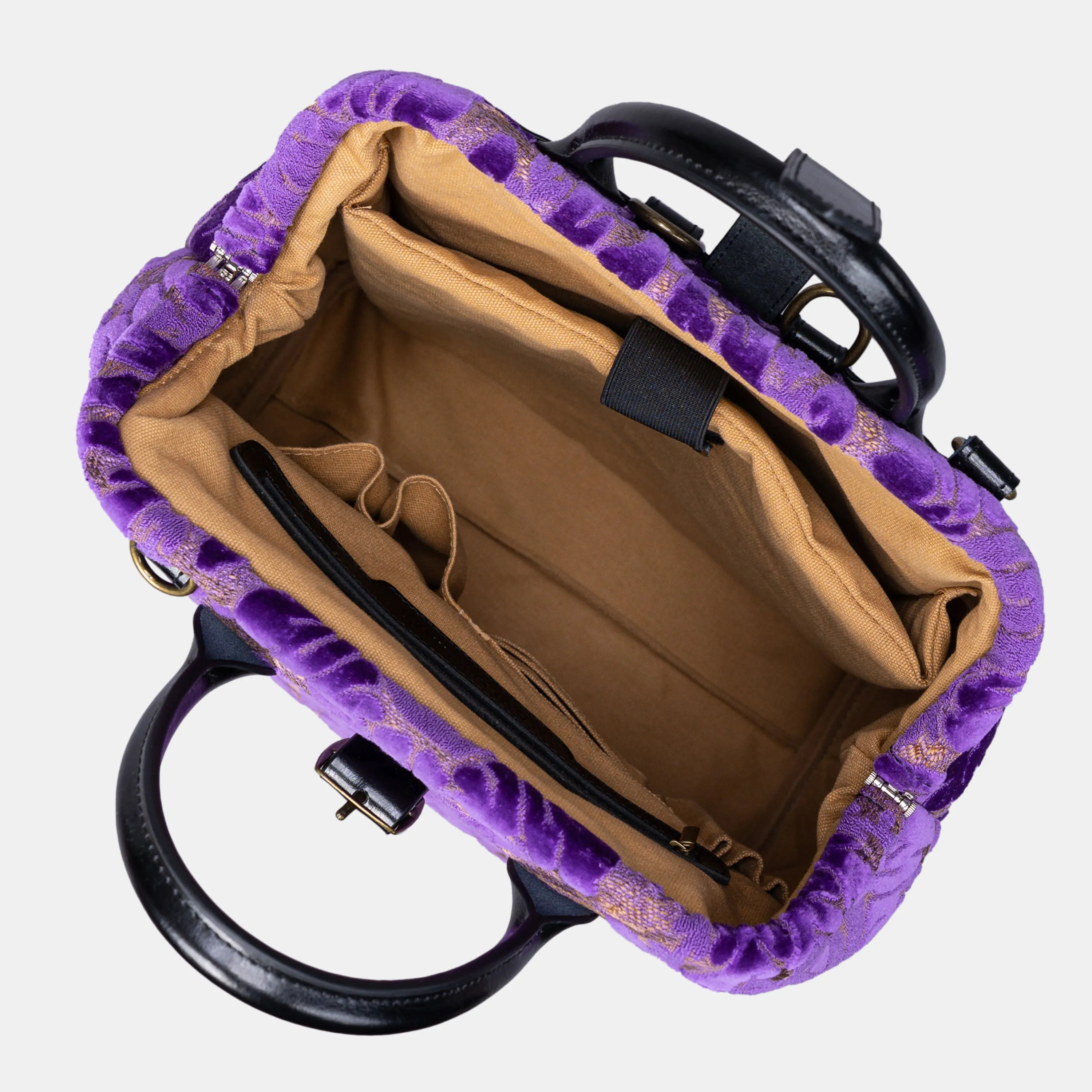 Burnout Velvet Purple Carpet Laptop Backpack