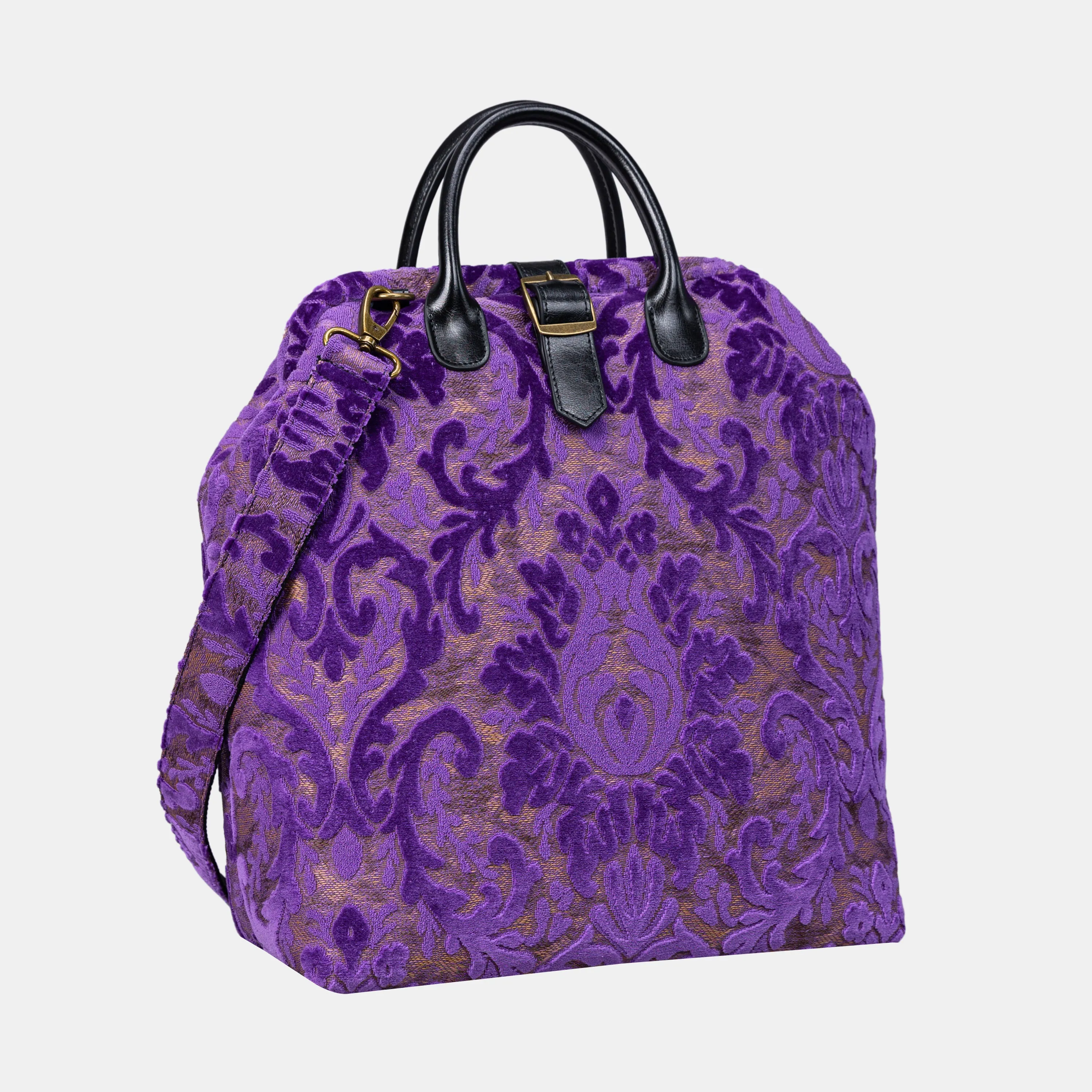 Burnout Velvet Purple Carpet Laptop Backpack