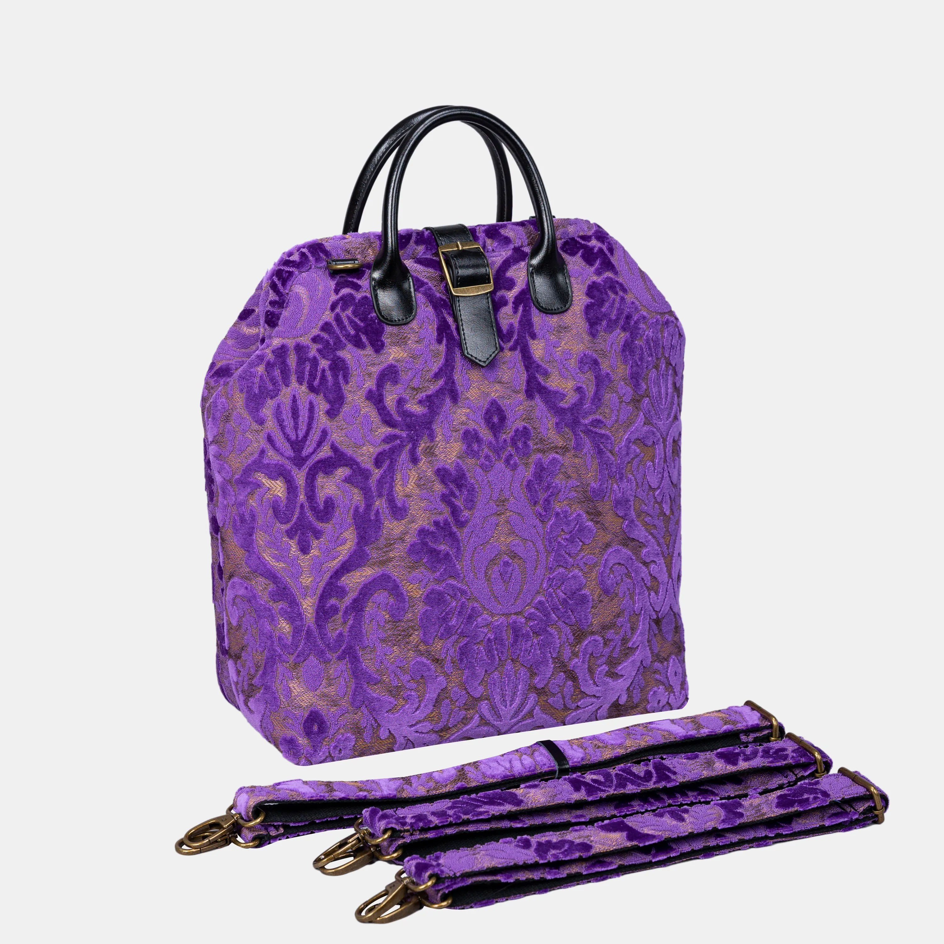Burnout Velvet Purple Carpet Laptop Backpack