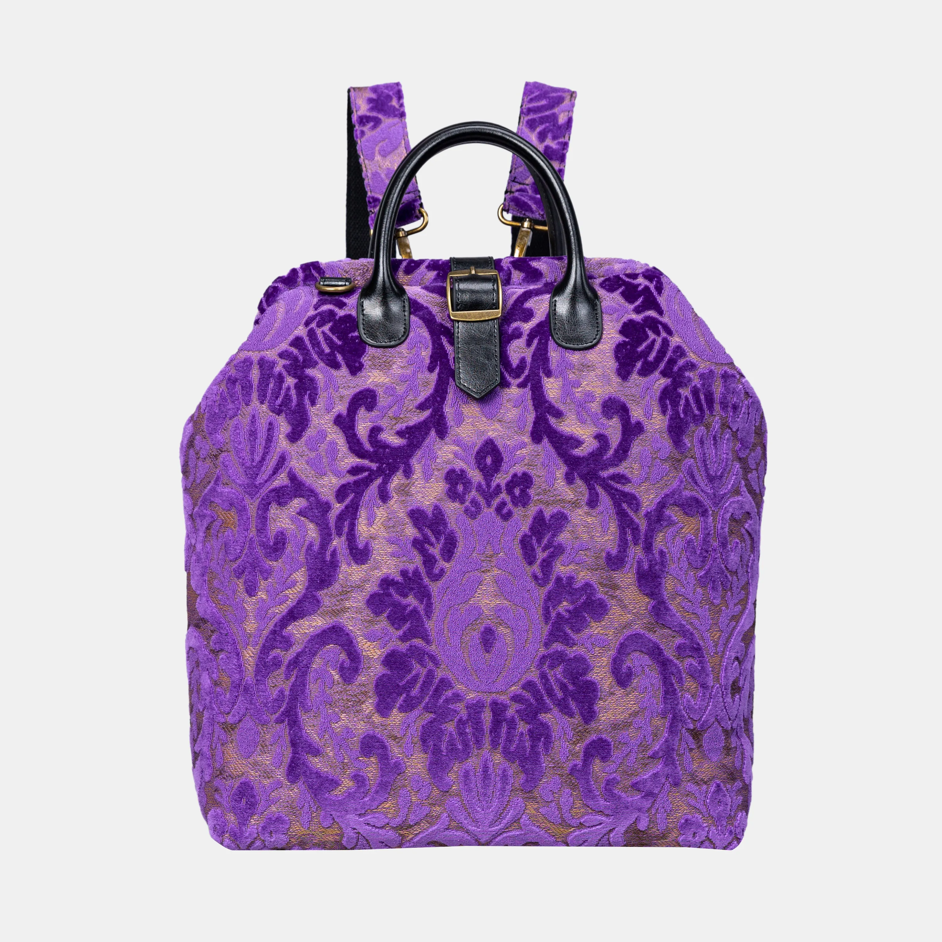 Burnout Velvet Purple Carpet Laptop Backpack
