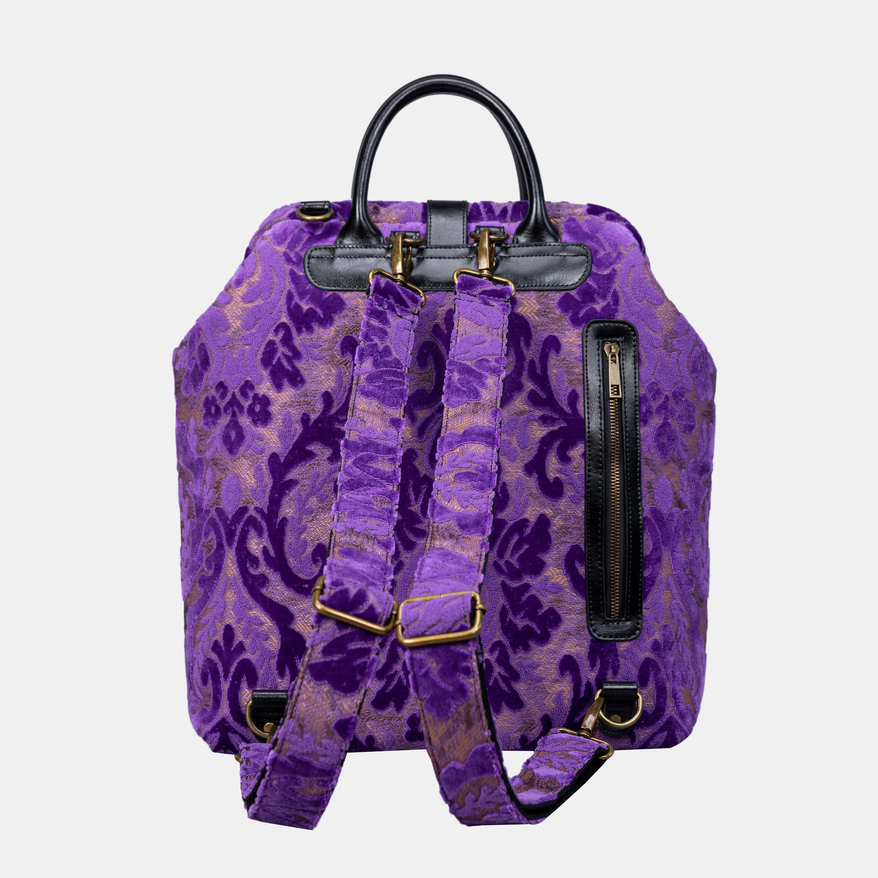 Burnout Velvet Purple Carpet Laptop Backpack