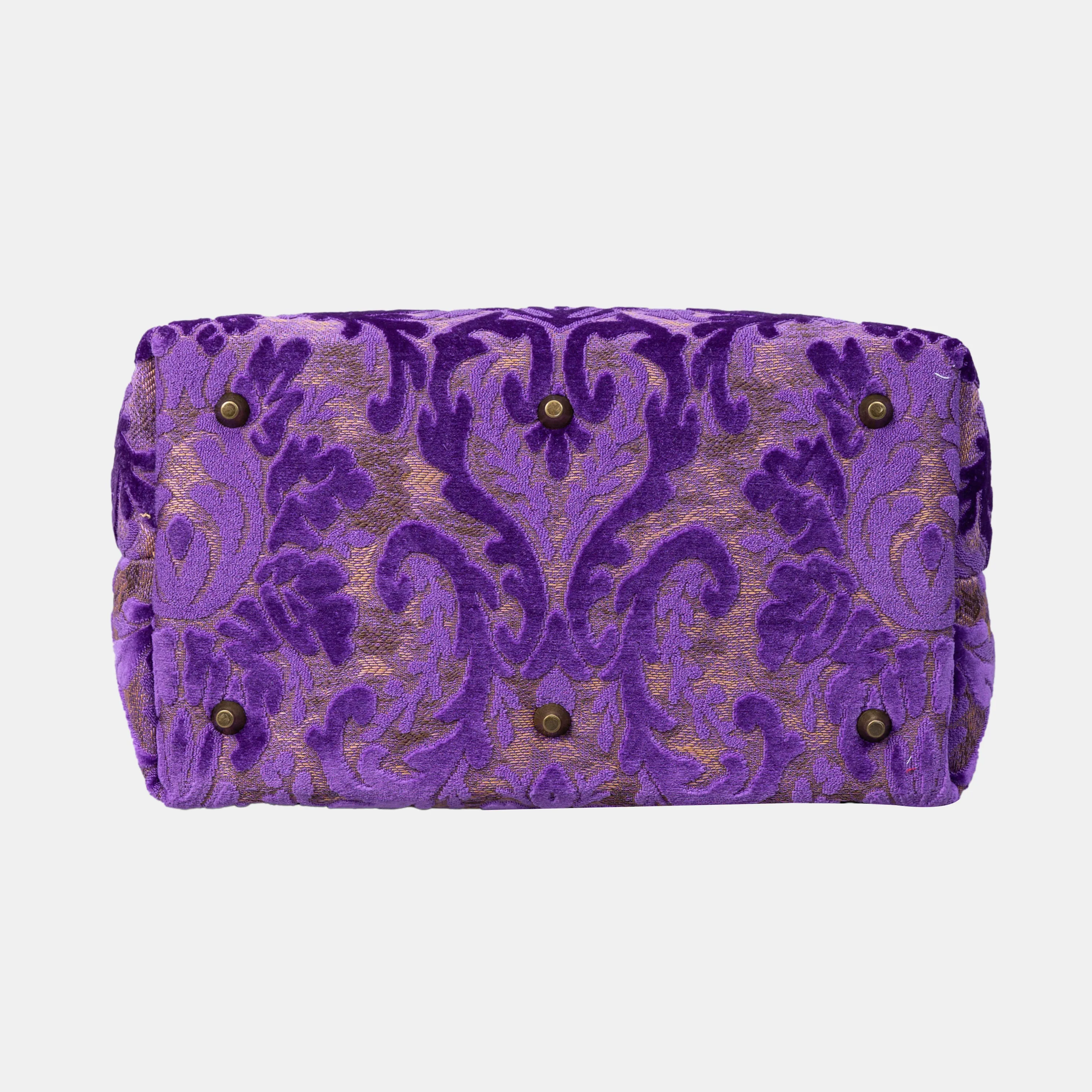 Burnout Velvet Purple Carpet Laptop Backpack