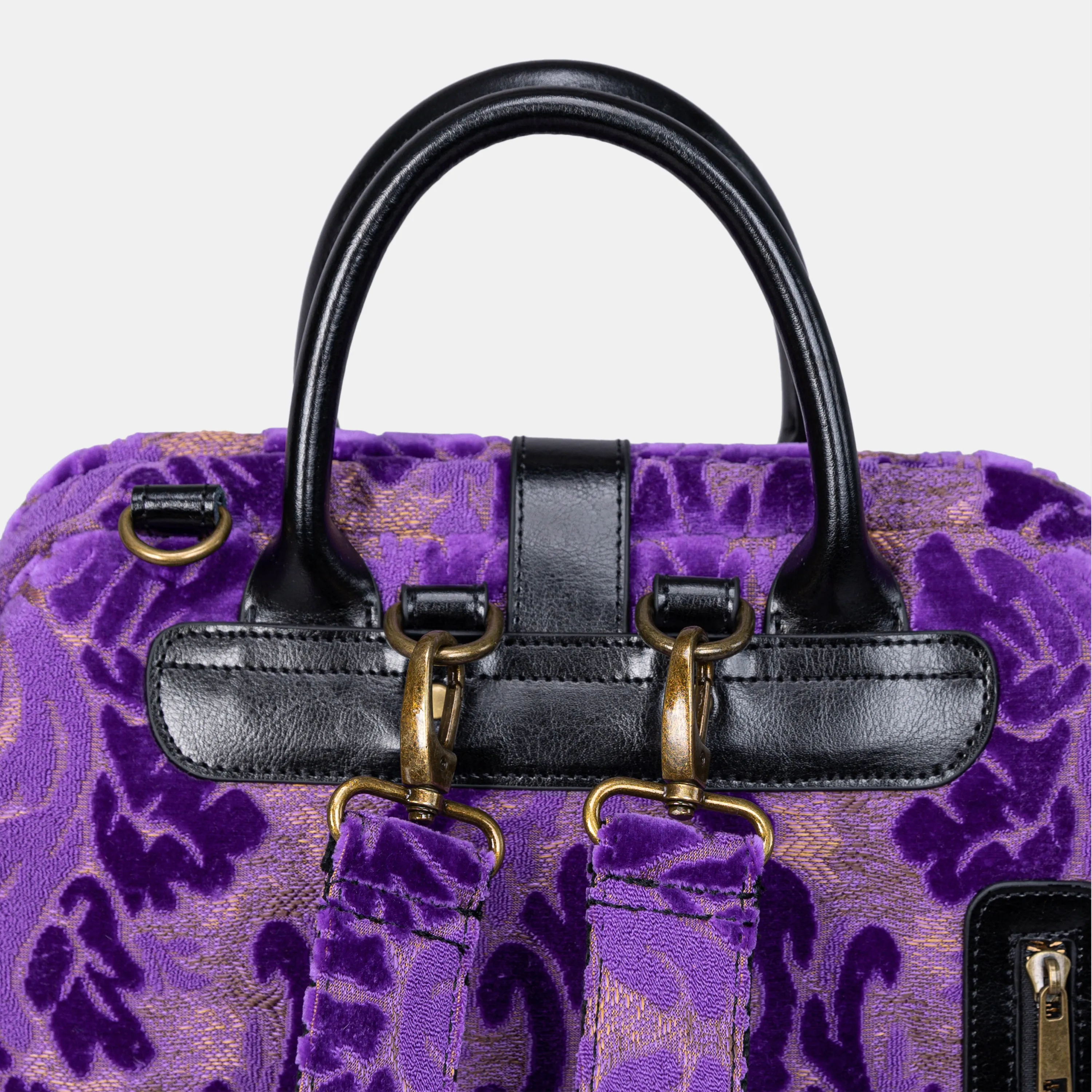Burnout Velvet Purple Carpet Laptop Backpack