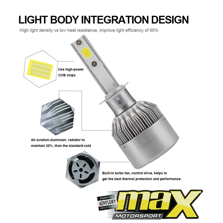 C6 LED Headlight Bulb Kit - H1