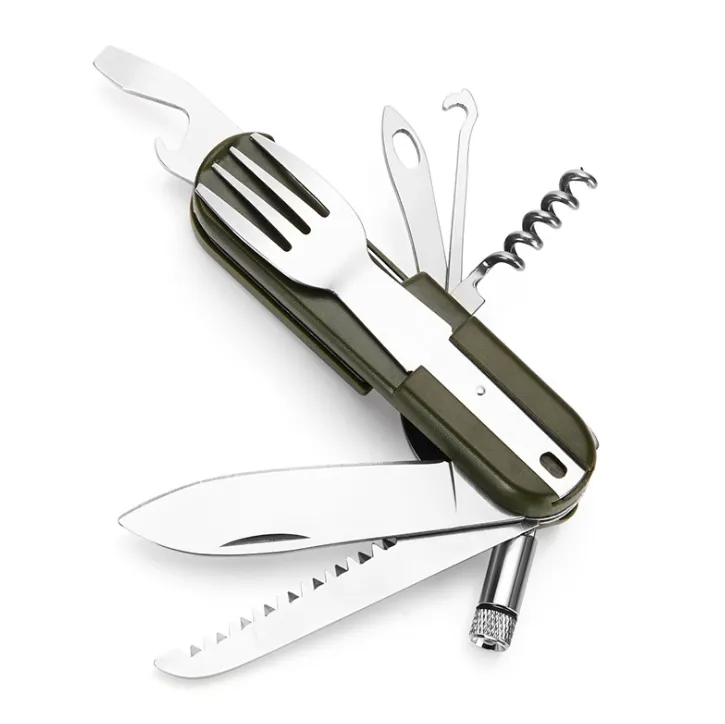 Camping Tableware Utility Set with Light