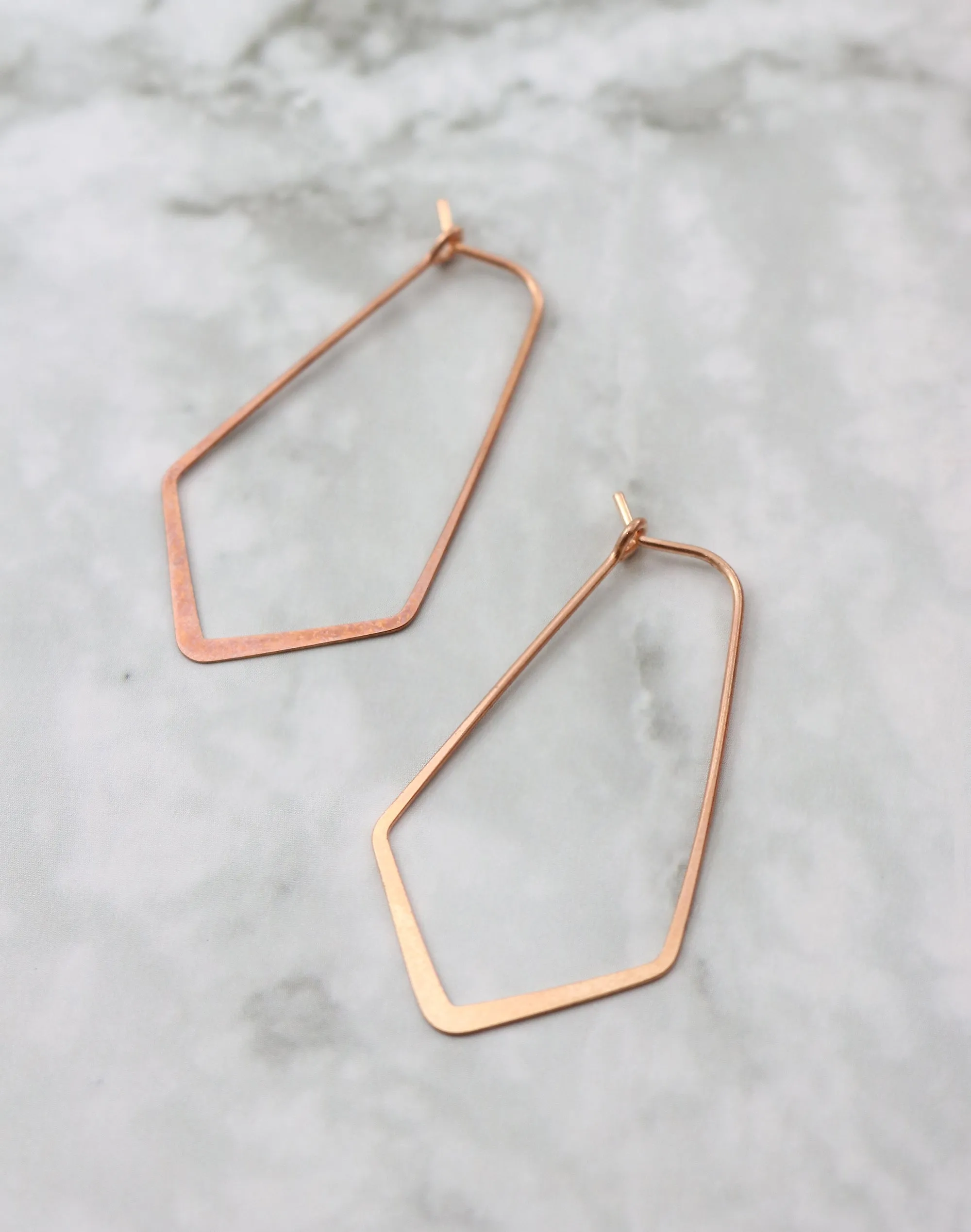 Chevron Earring, 40x22mm, (1 pair)