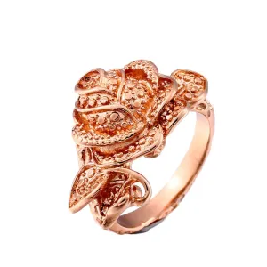 Chic Rose-Inspired Titanium Steel Ring - Personalized Stainless Steel Jewelry from Japan & South Korea