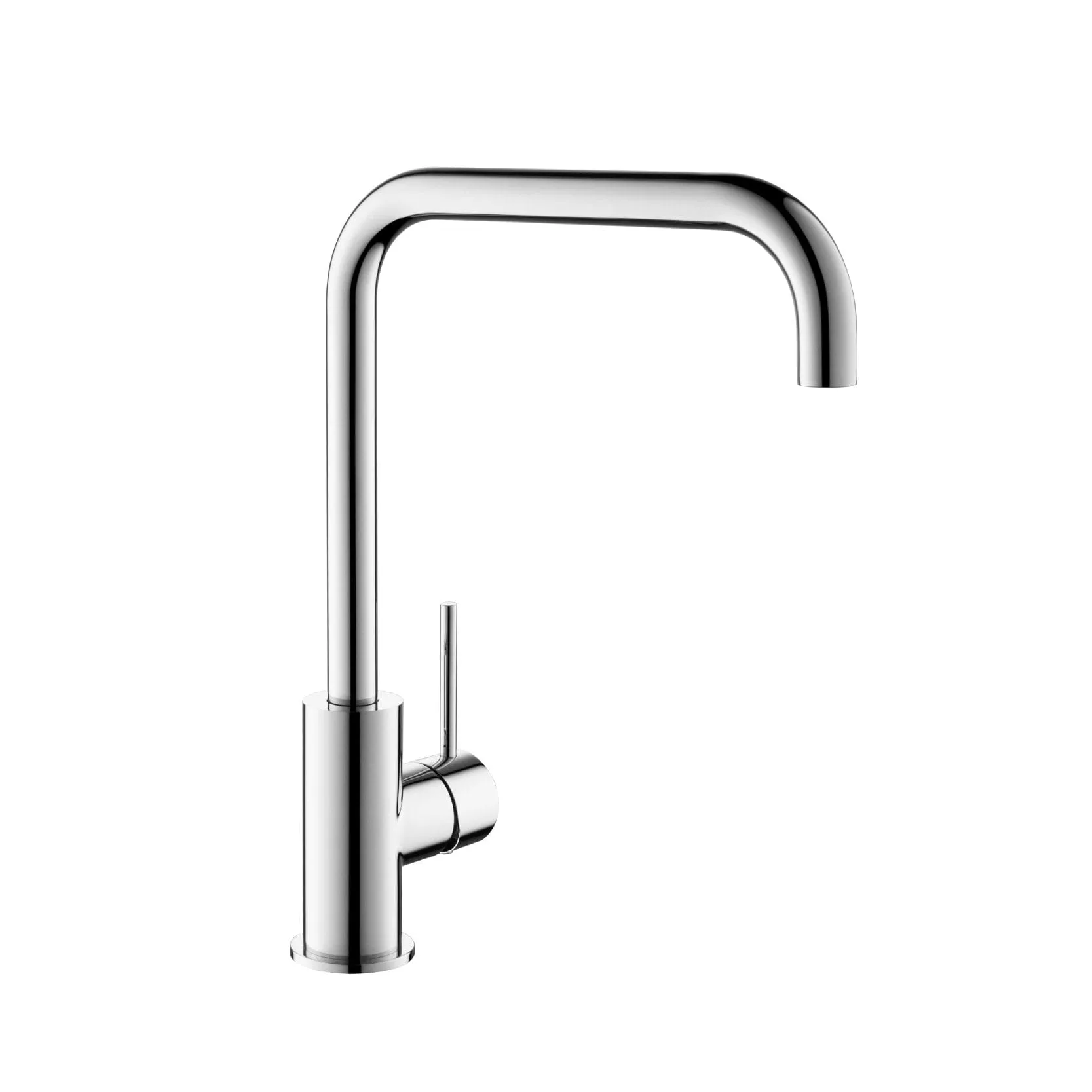 CLIO Kitchen Sink Mixer Square Tap Bench Mount Chrome