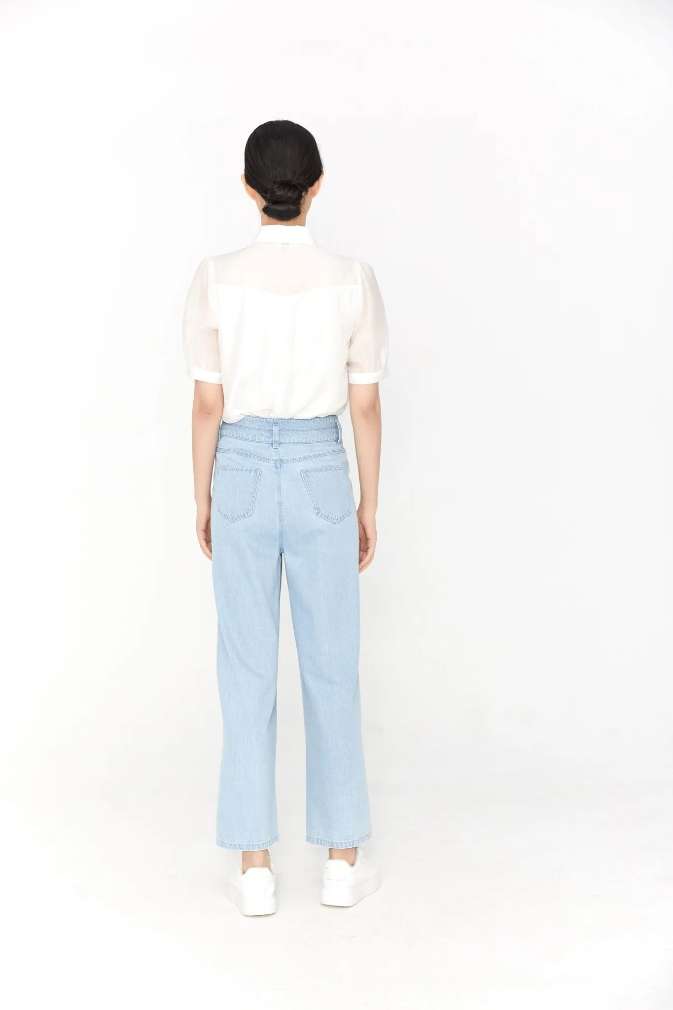 Coconut Milk Pleated Shirt