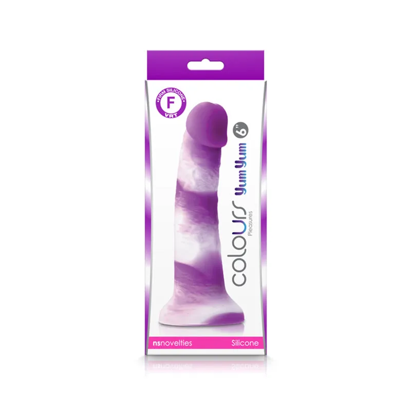 Colours Pleasures Yum Yum 6" Dildo - Purple