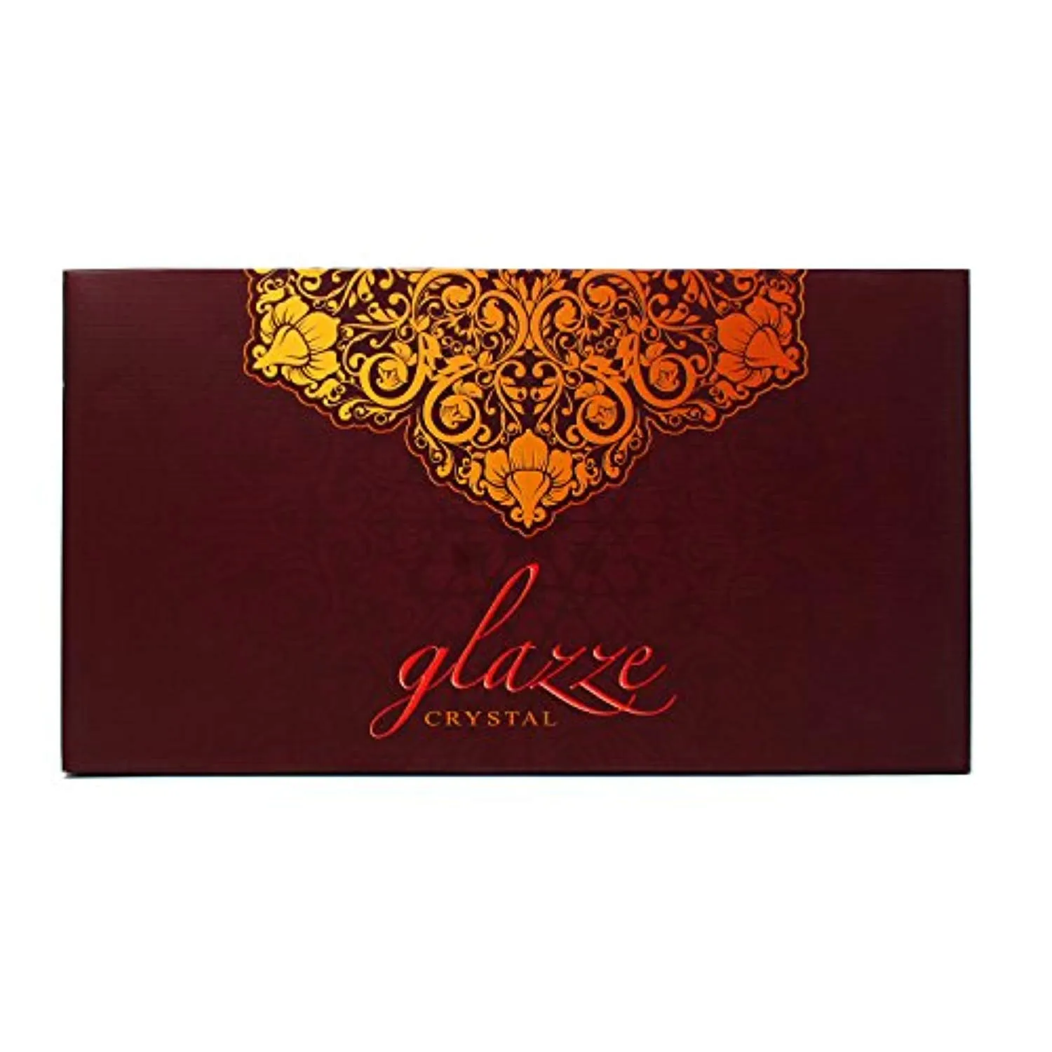 Crystal Champagne Flute, 24K Gold Floral